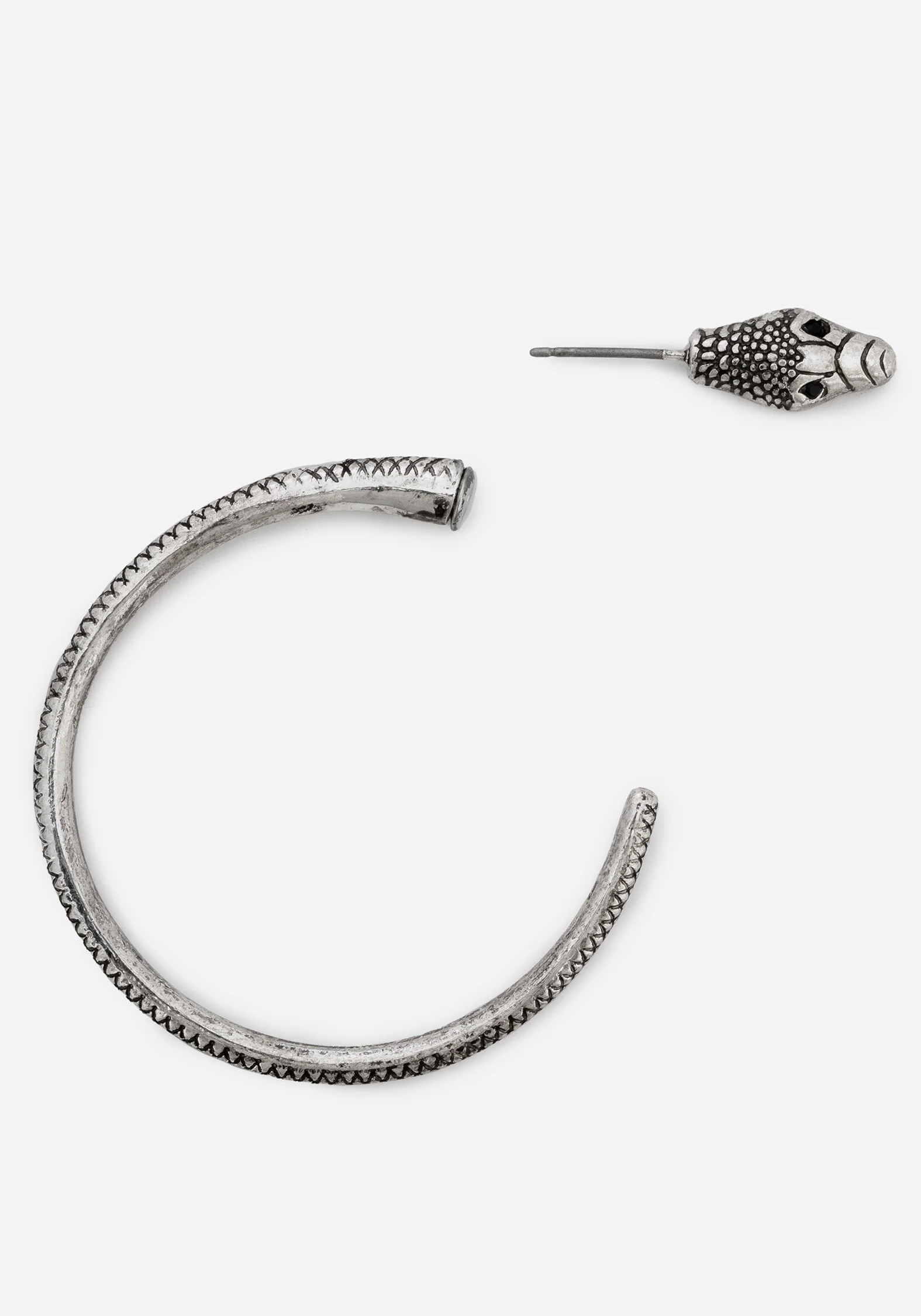 Ramona Snake Hoop Earrings - Image 5