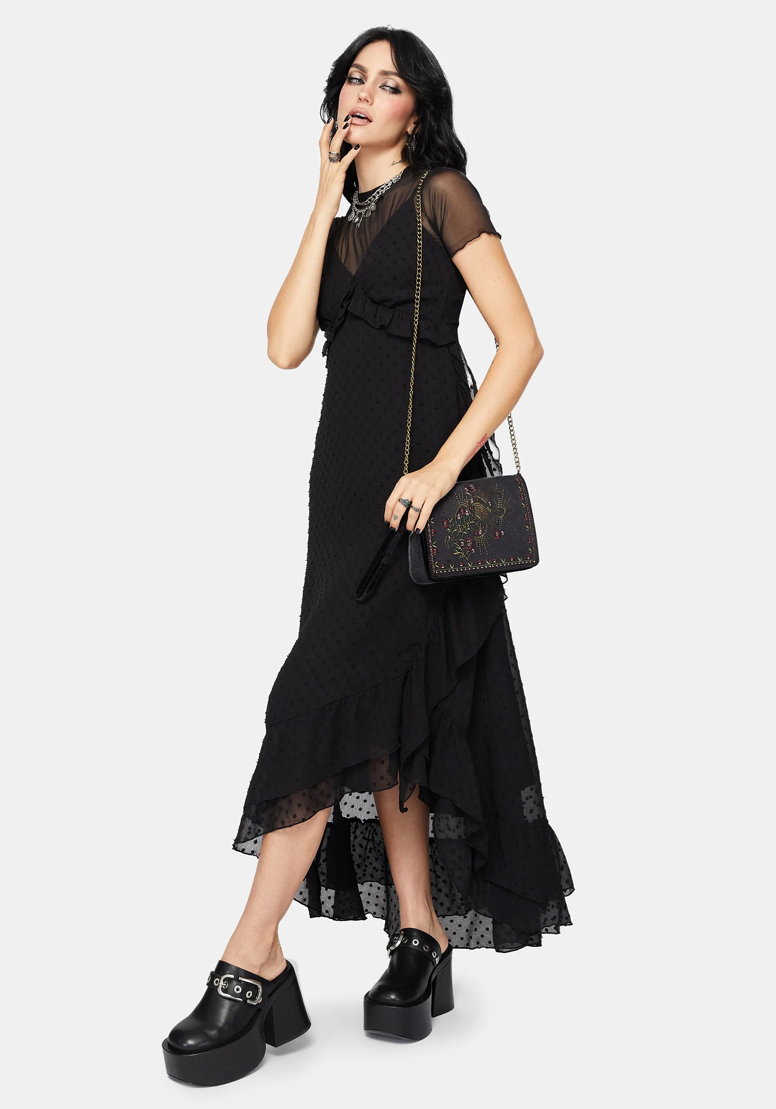 Reck Dobby Frill Cami Gown - Image 5