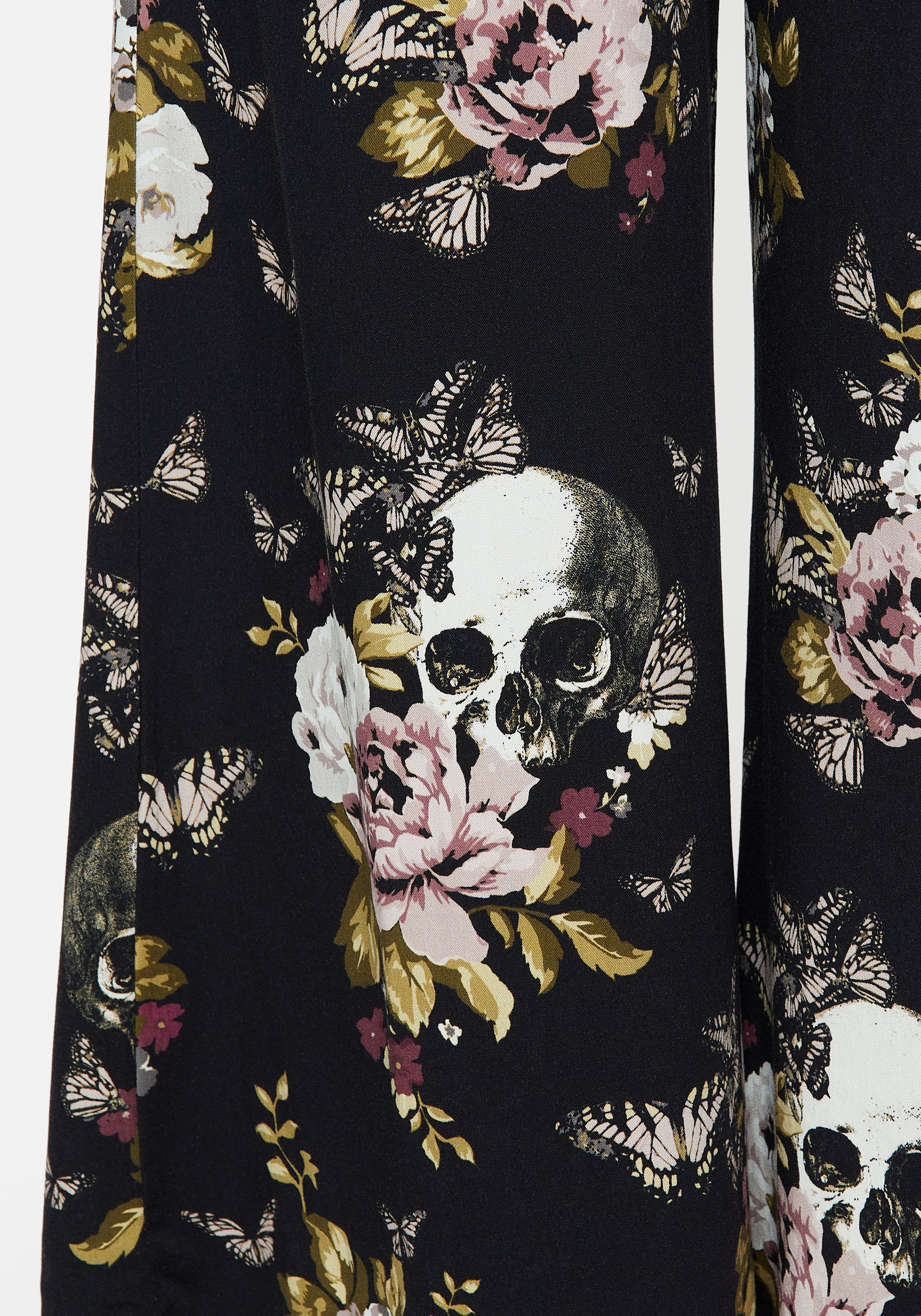 Revival Floral Wide Leg Culotte Trousers - Image 2