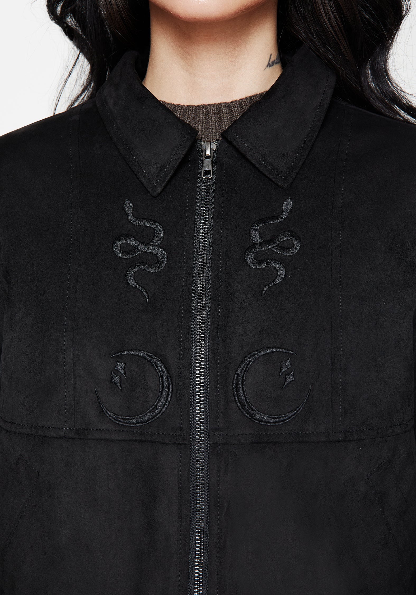 Rite Celestial Embroidered Suedette Jacket - Image 2