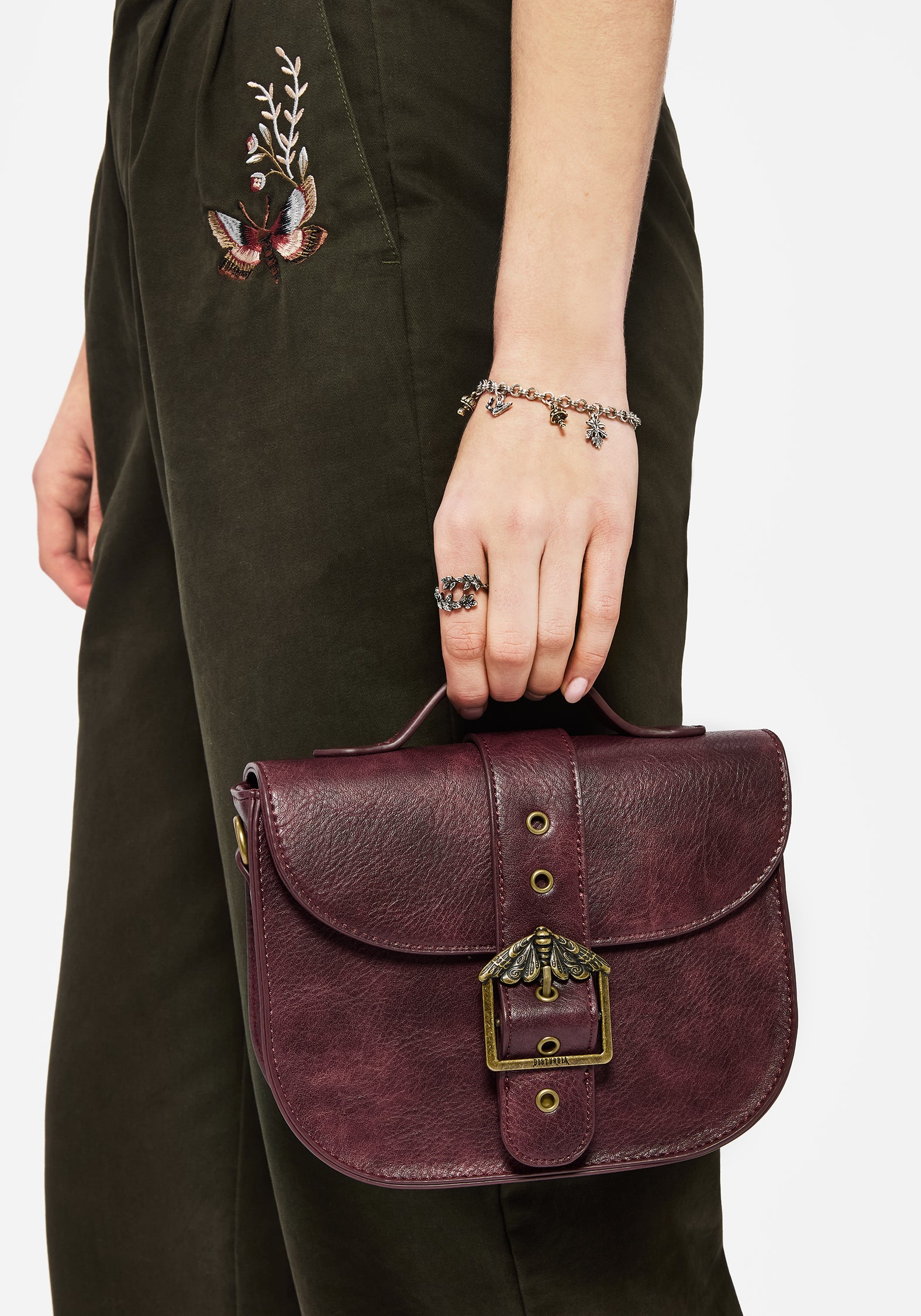 Rosamoth Buckle Crossbody Satchel Bag - Image 2