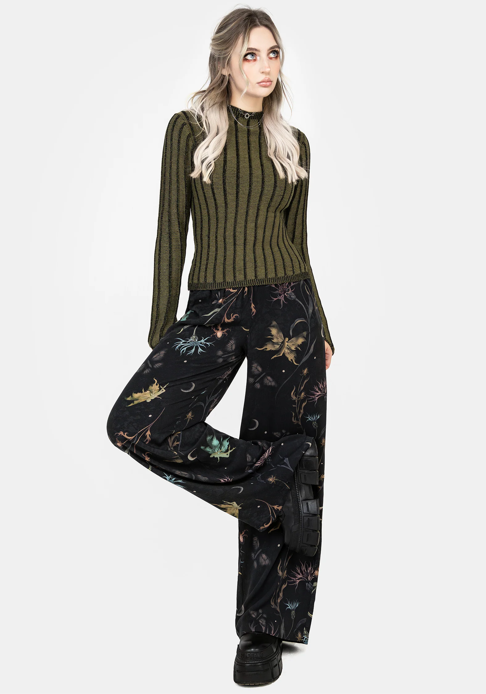Rosanella Floral Print Straight Leg Trousers - Image 6