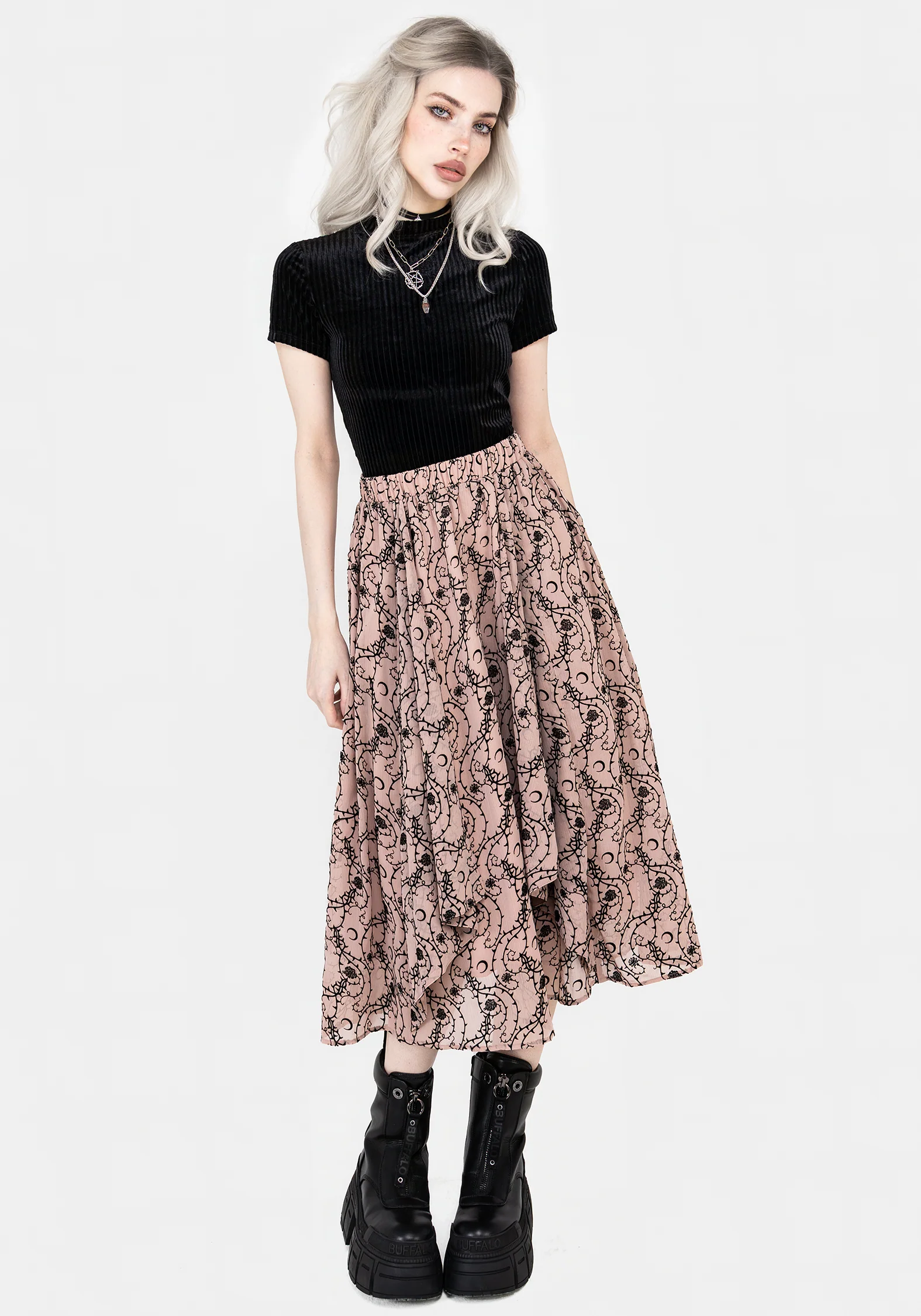 Rosethorn Ruffle Midi Skirt - Image 4