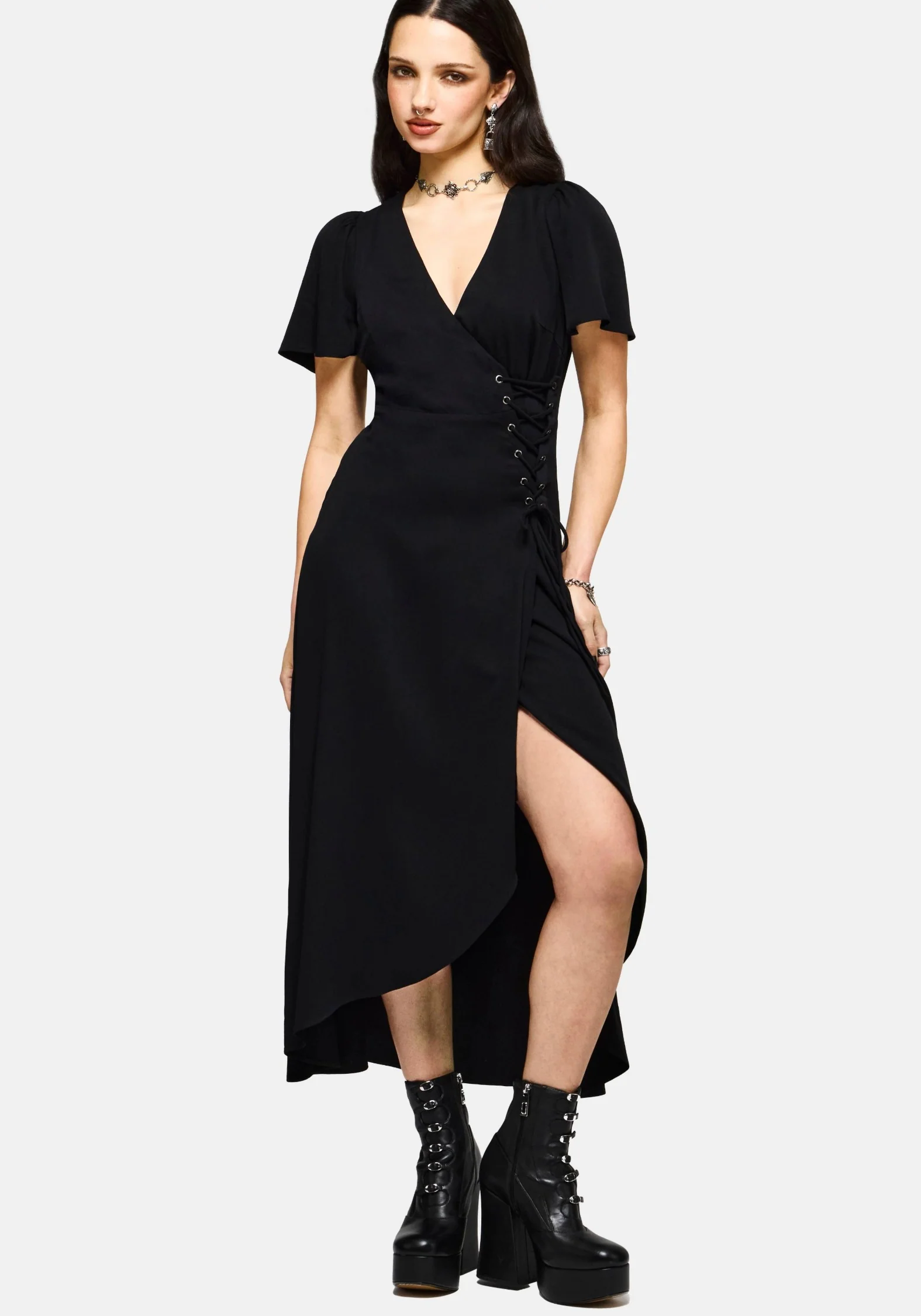 Sableine Wrap Midaxi Dress