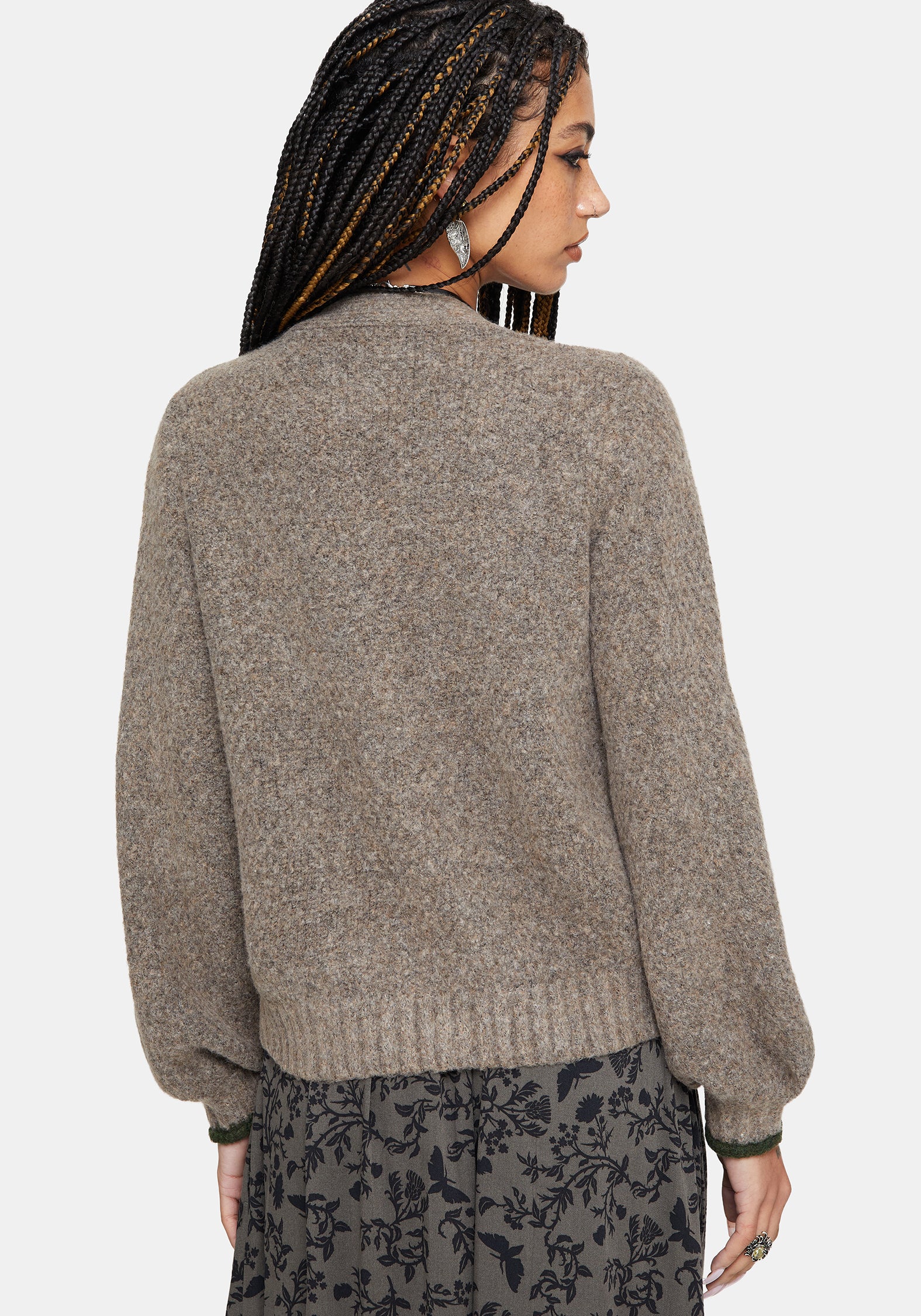 Sao Thistle Embroidered Knit Cardigan - Image 3