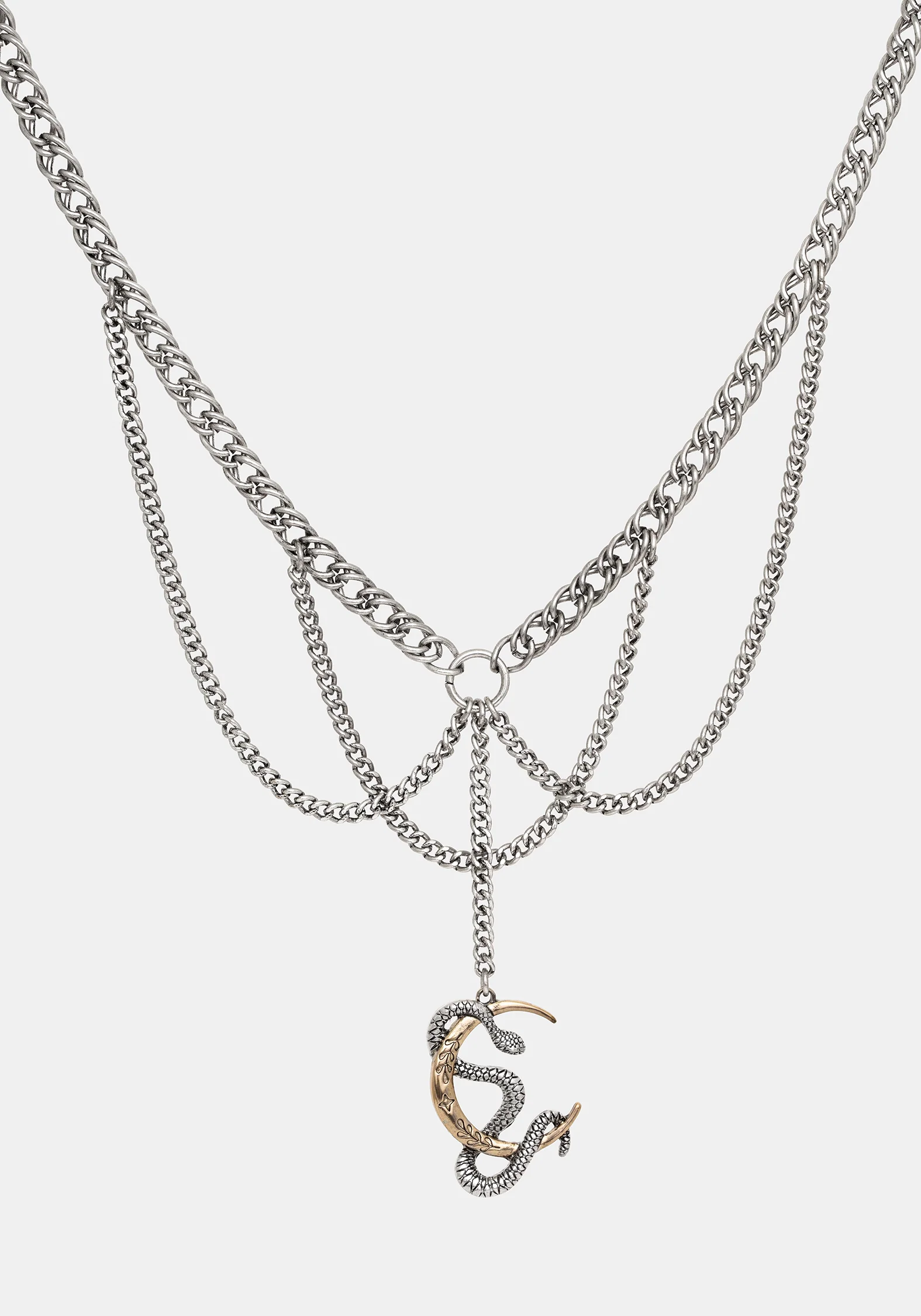Selendra Snake & Moon Necklace - Image 4