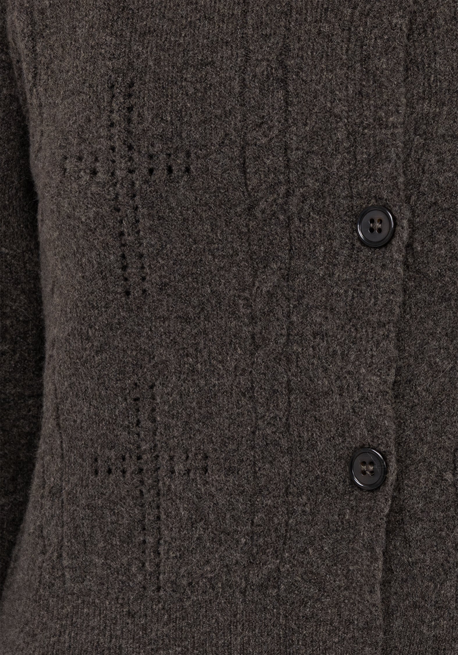 Serena Cross Pointelle Button Down Knit Cardigan - Image 2