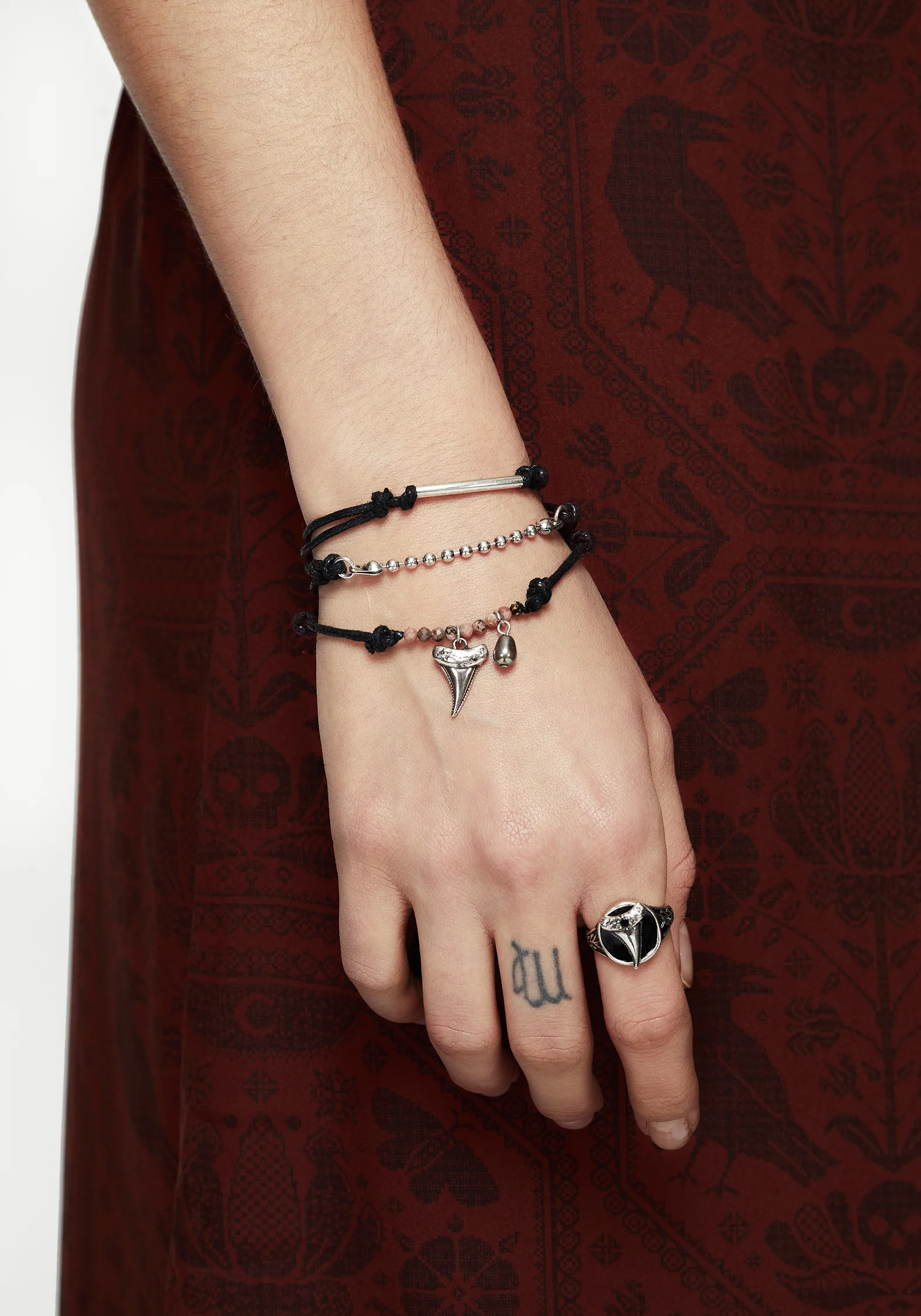 Shark Tooth Rope Bracelet Set - Image 5