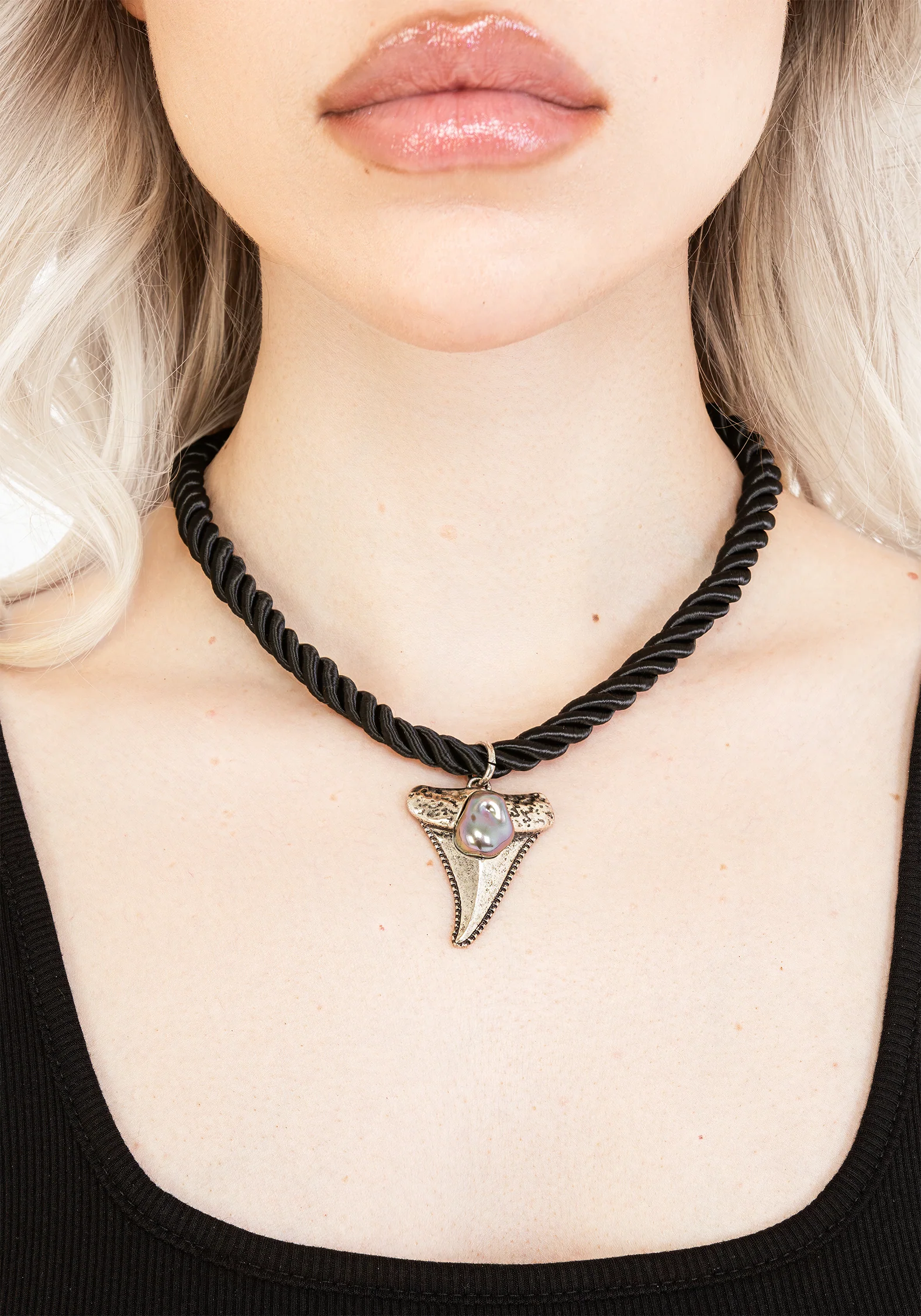 Shark Tooth Rope Necklace - Image 6