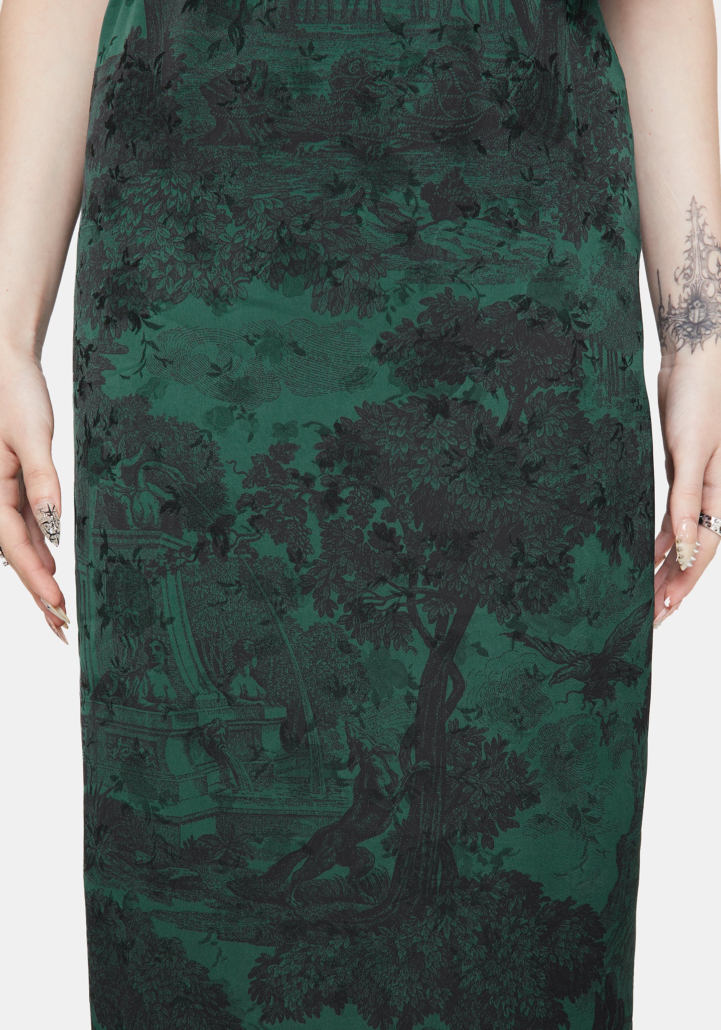 Solara Toile Print Maxi Skirt - Image 2
