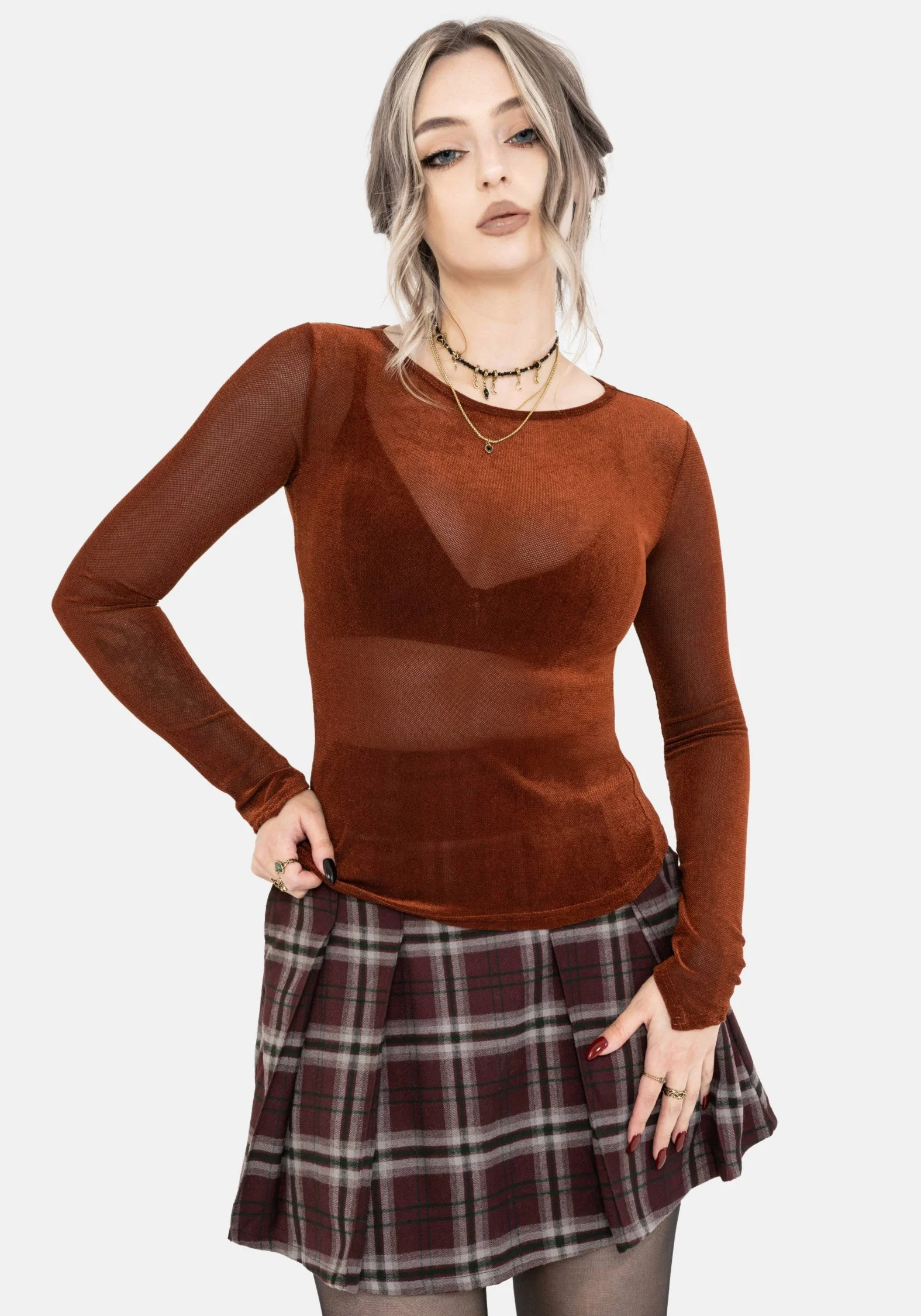 Soulthorn Long Sleeve Mesh Top - Image 6