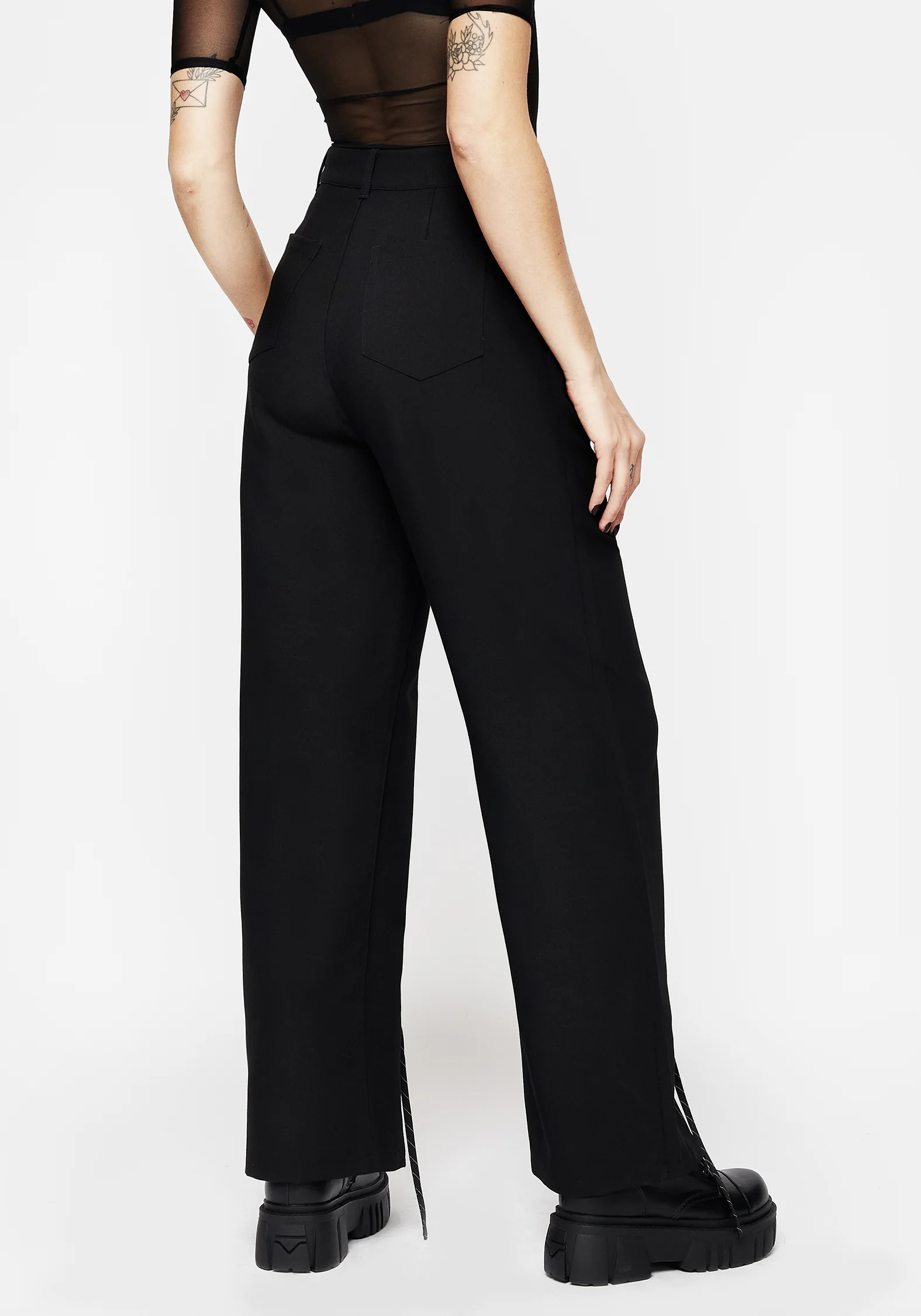 Split Lace Trousers - Image 3