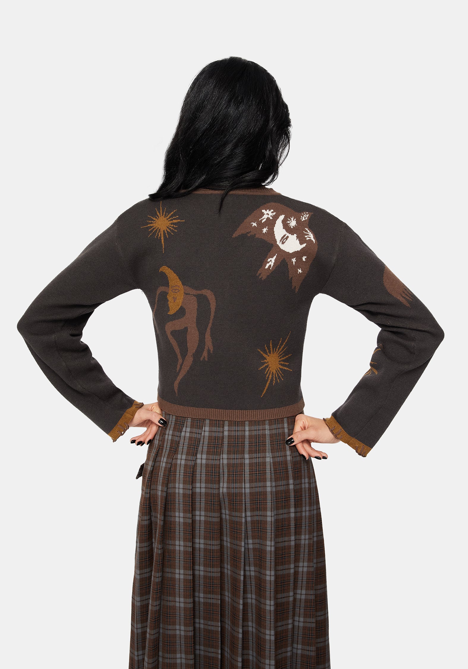 Starfall Moon Jacquard Knit Cardigan - Image 5