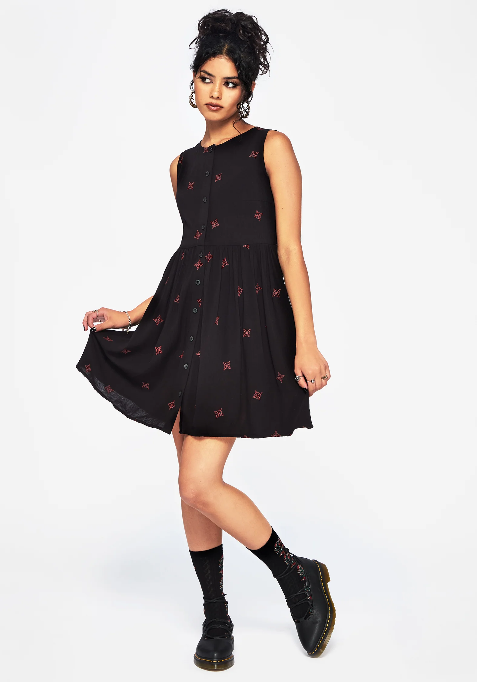 Sublime Witches Knot Embroidered Mini Dress - Image 4
