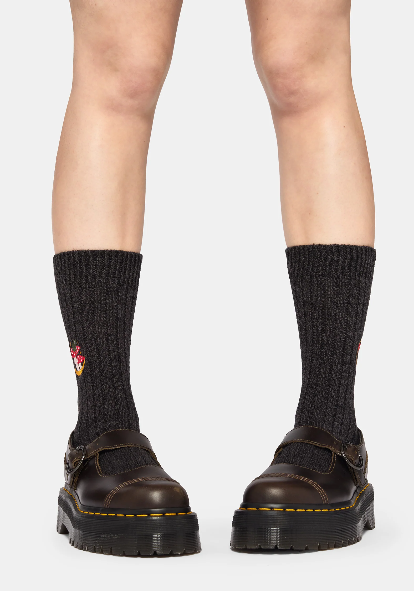 Swamplife Embroidered Knitted Socks - Image 3