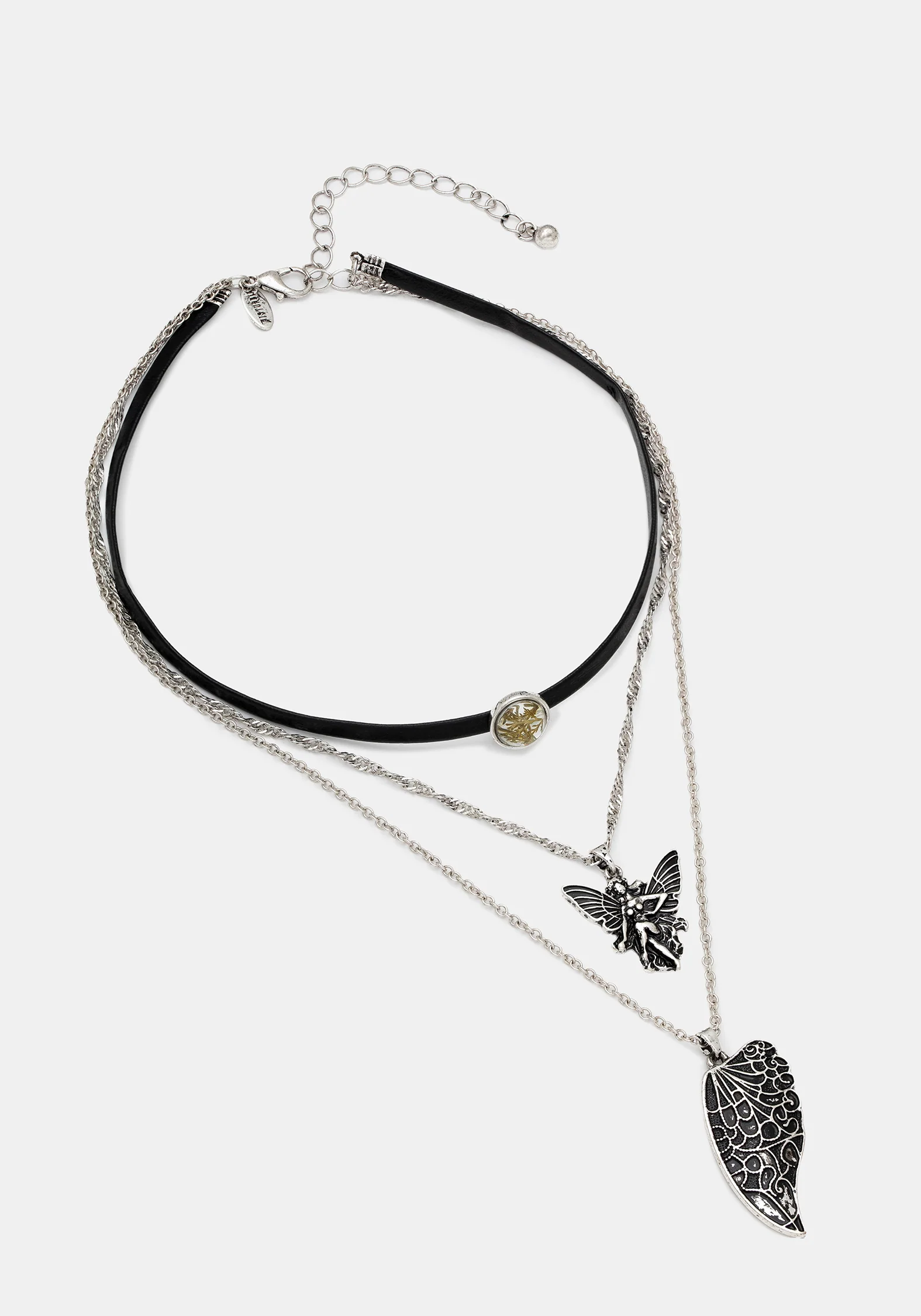 Sylvaine Fairy Trapped Flower Layered Necklace - Image 7