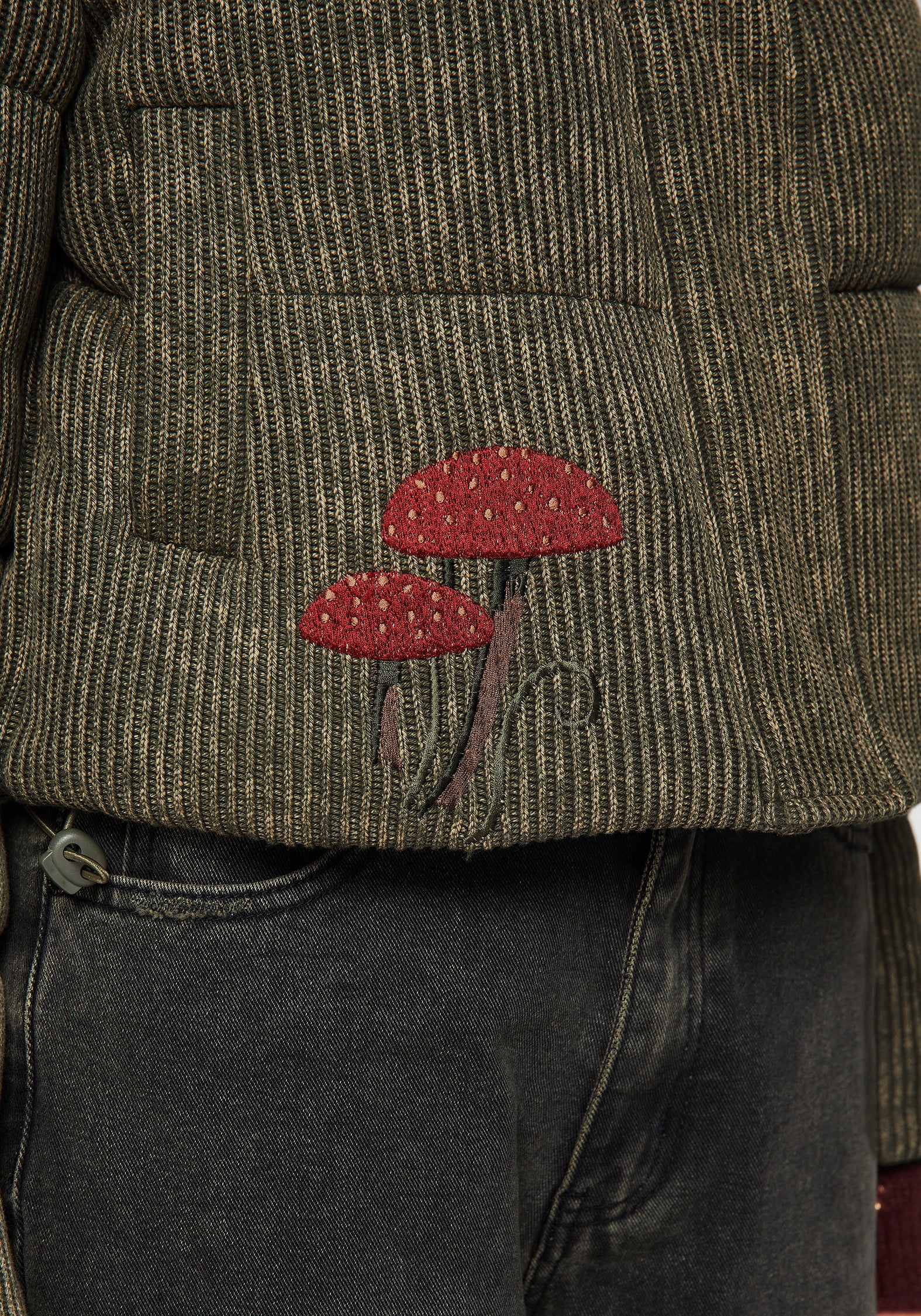 Sylvia Embroidered Knit Bomber Jacket - Image 6