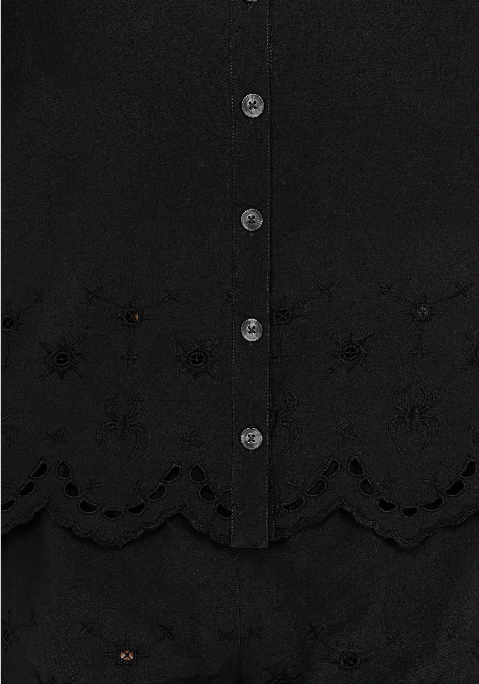 Synthweb Cotton Broderie Hem Shirt - Image 6
