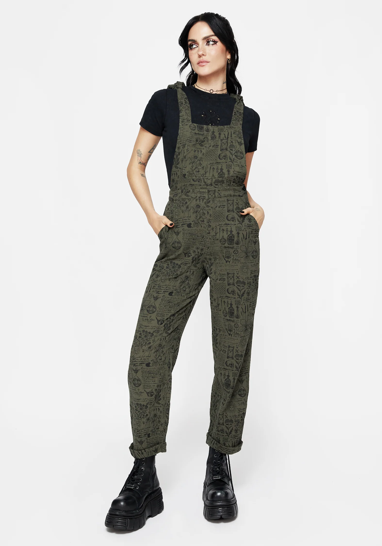 Taddea Cotton Relaxed Tie Detail Jumpsuit - Image 5