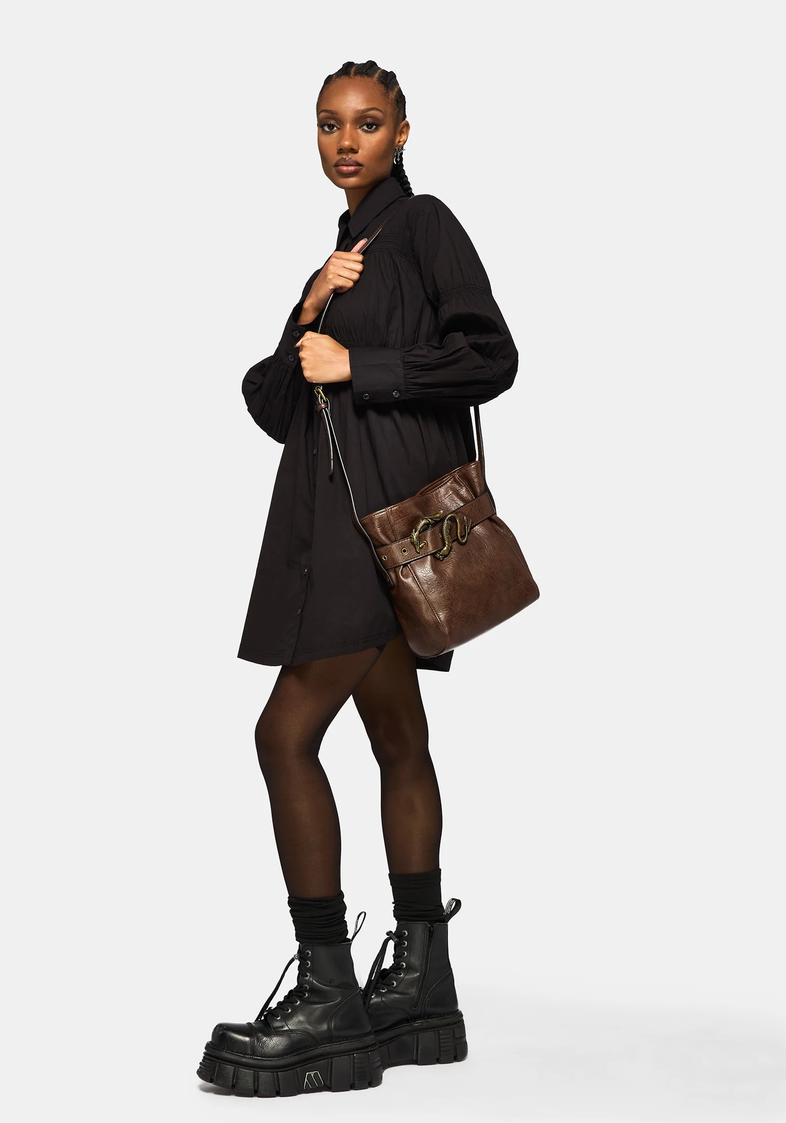Tanith Dragon Buckle Bag - Image 8