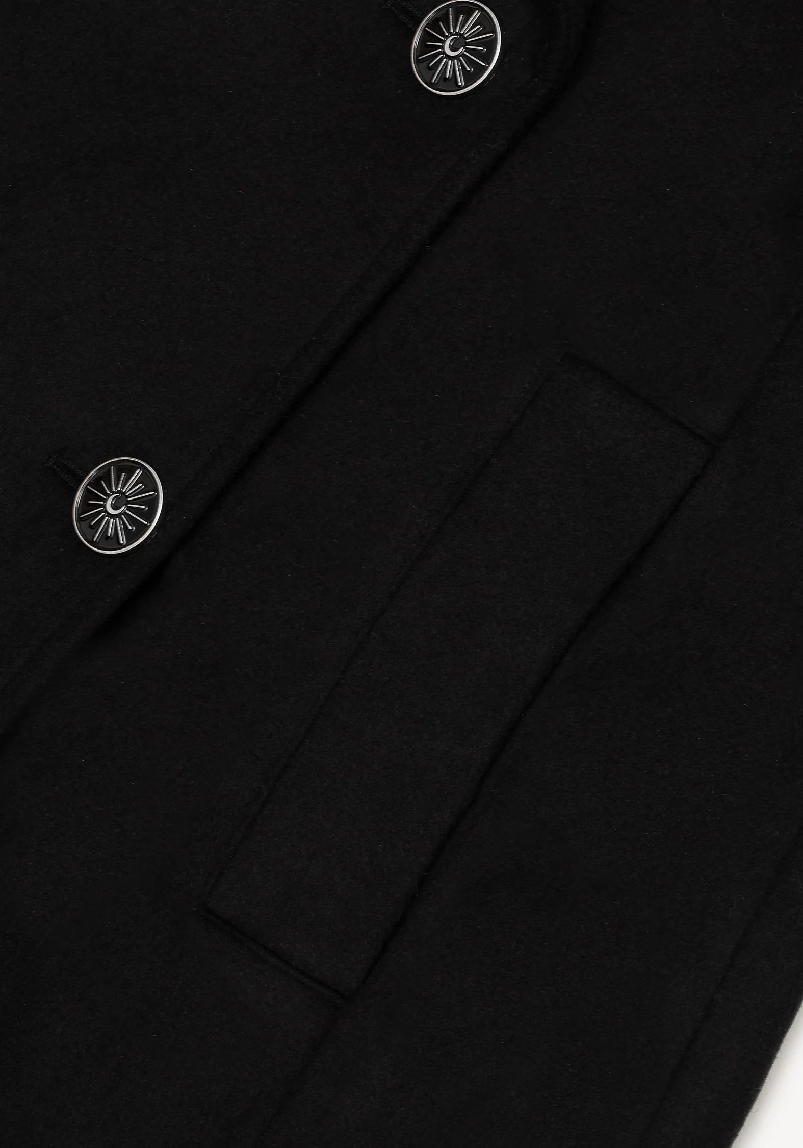 Theia Double Breasted Longline Wool Blend Coat - Image 12