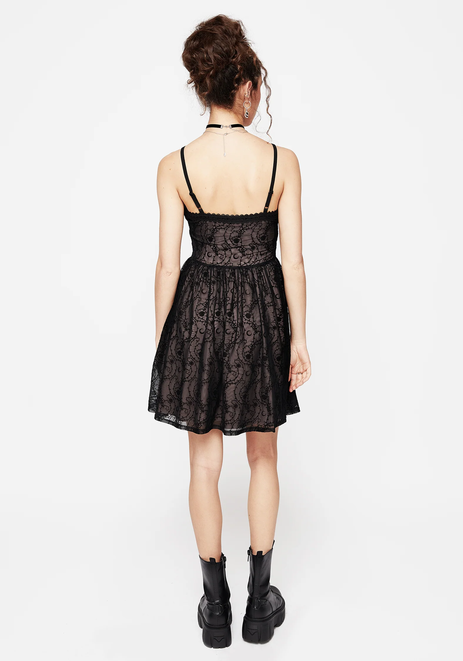 Thorns Mesh Cami Mini Dress - Image 3