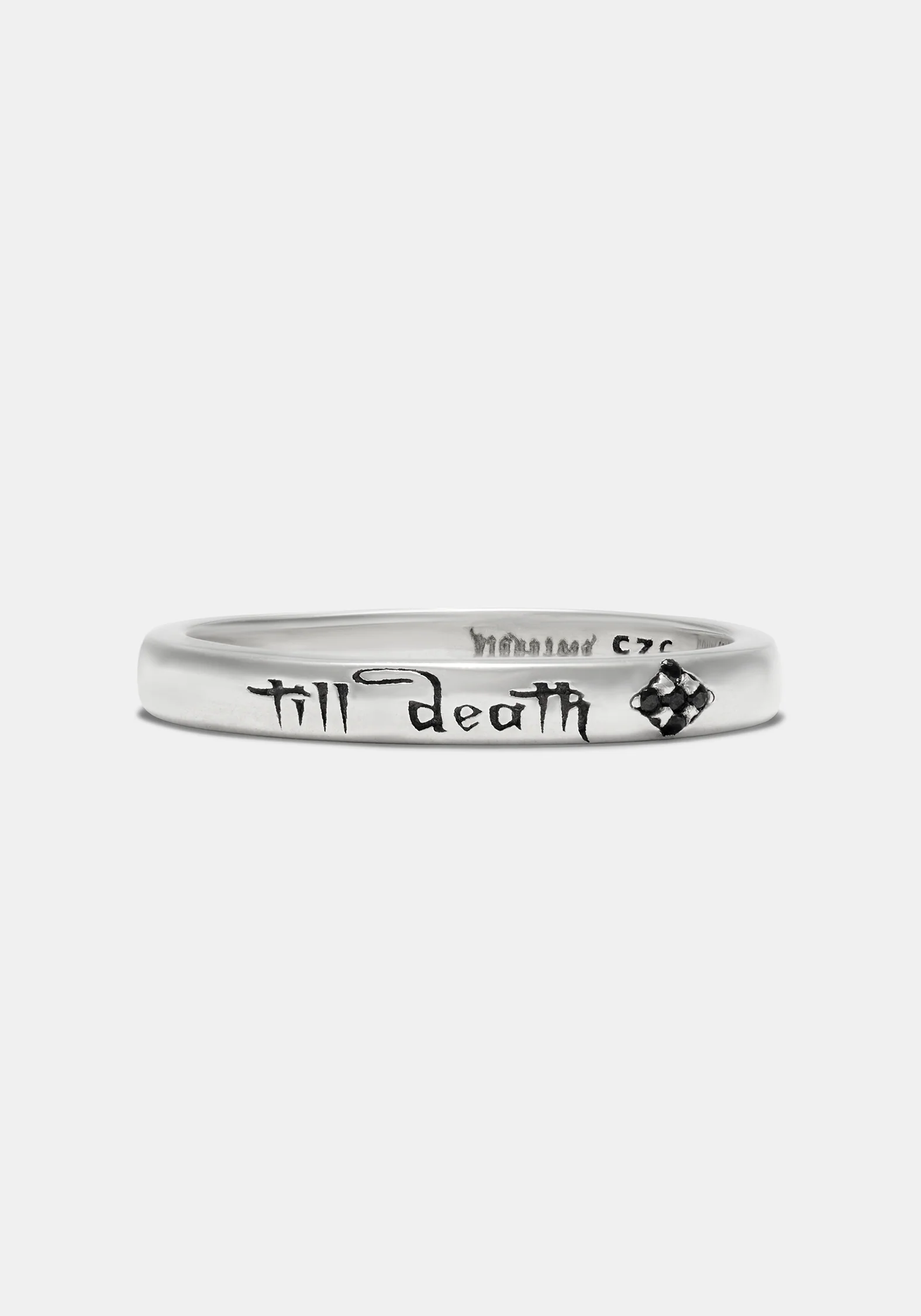 Till Death Sterling Silver Band - 3mm - Image 3