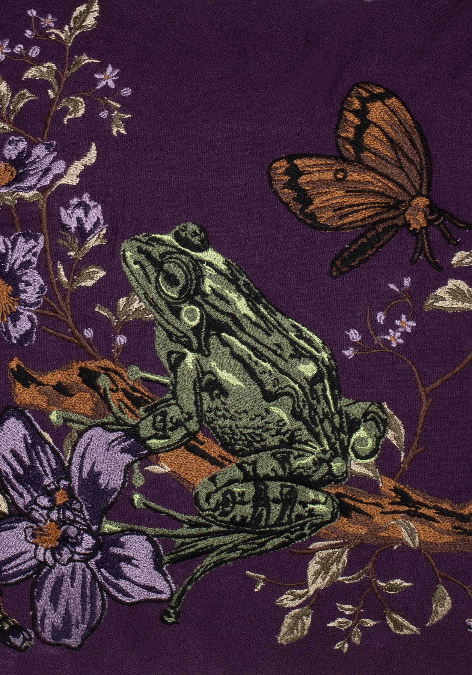 Toadstone Frog Tassel Edge Square Cushion - Image 3