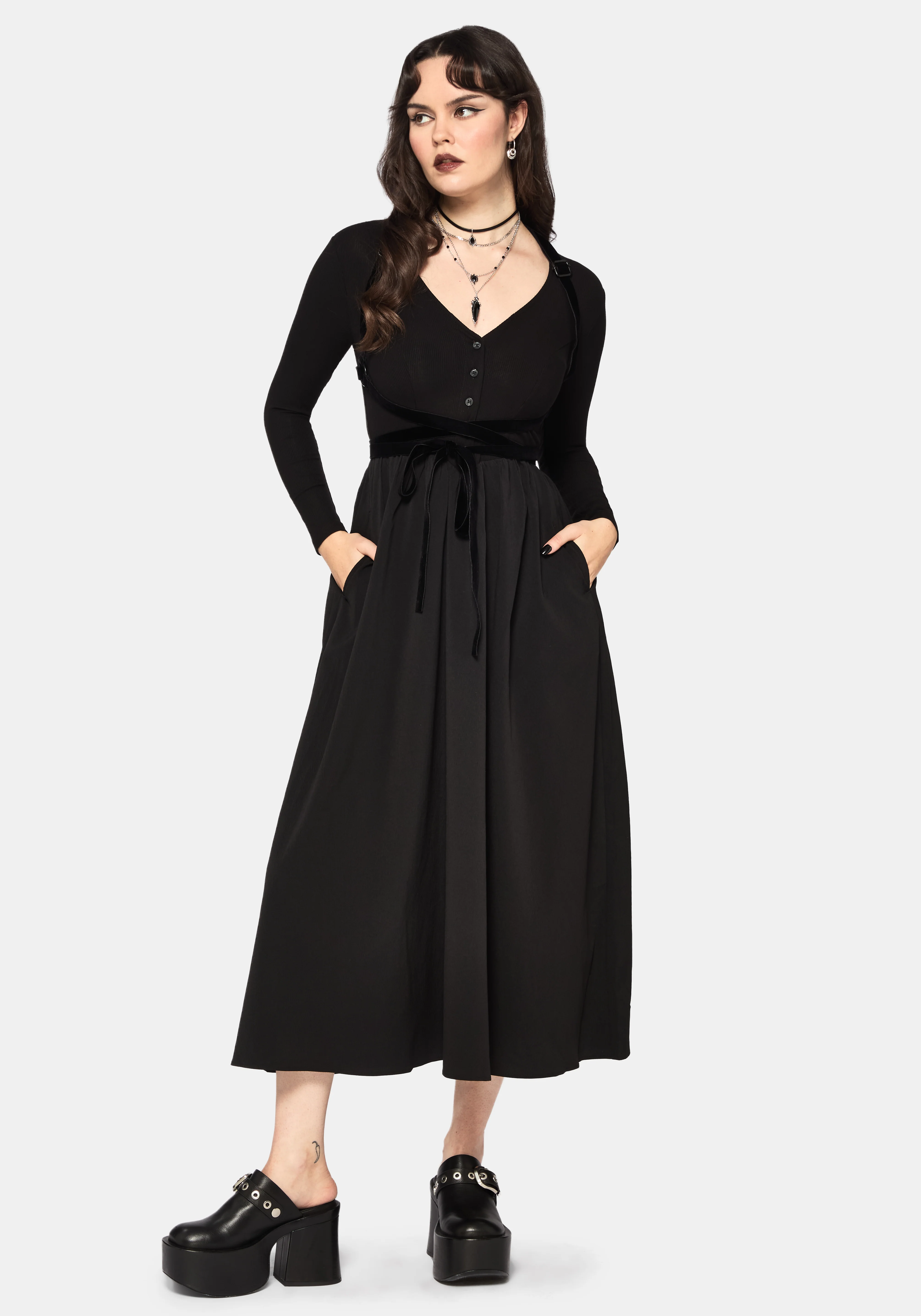 Torrent Button Up Midi Dress - Image 6
