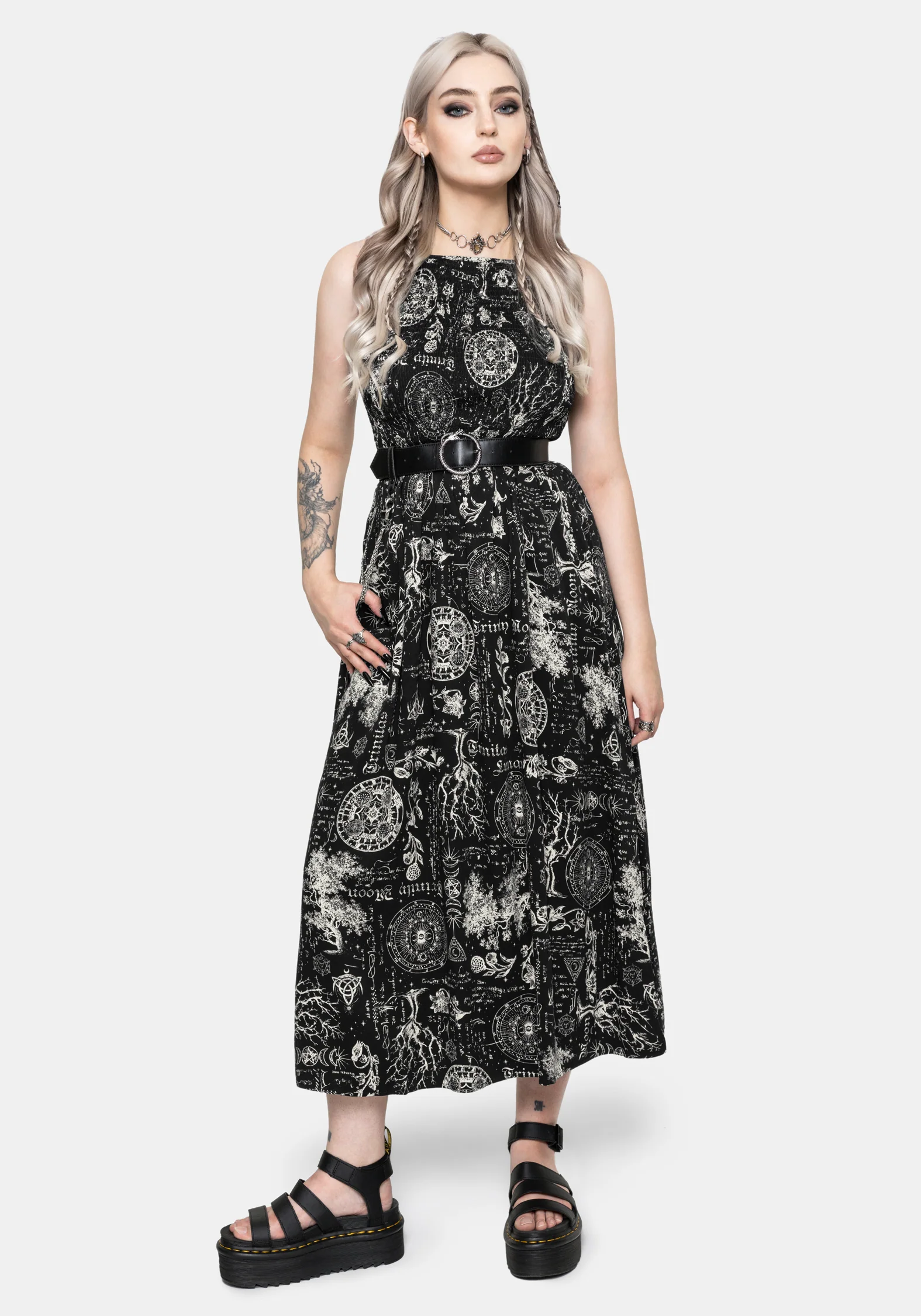 Trinity Moon Shirred Racerback Midaxi Dress - Image 5