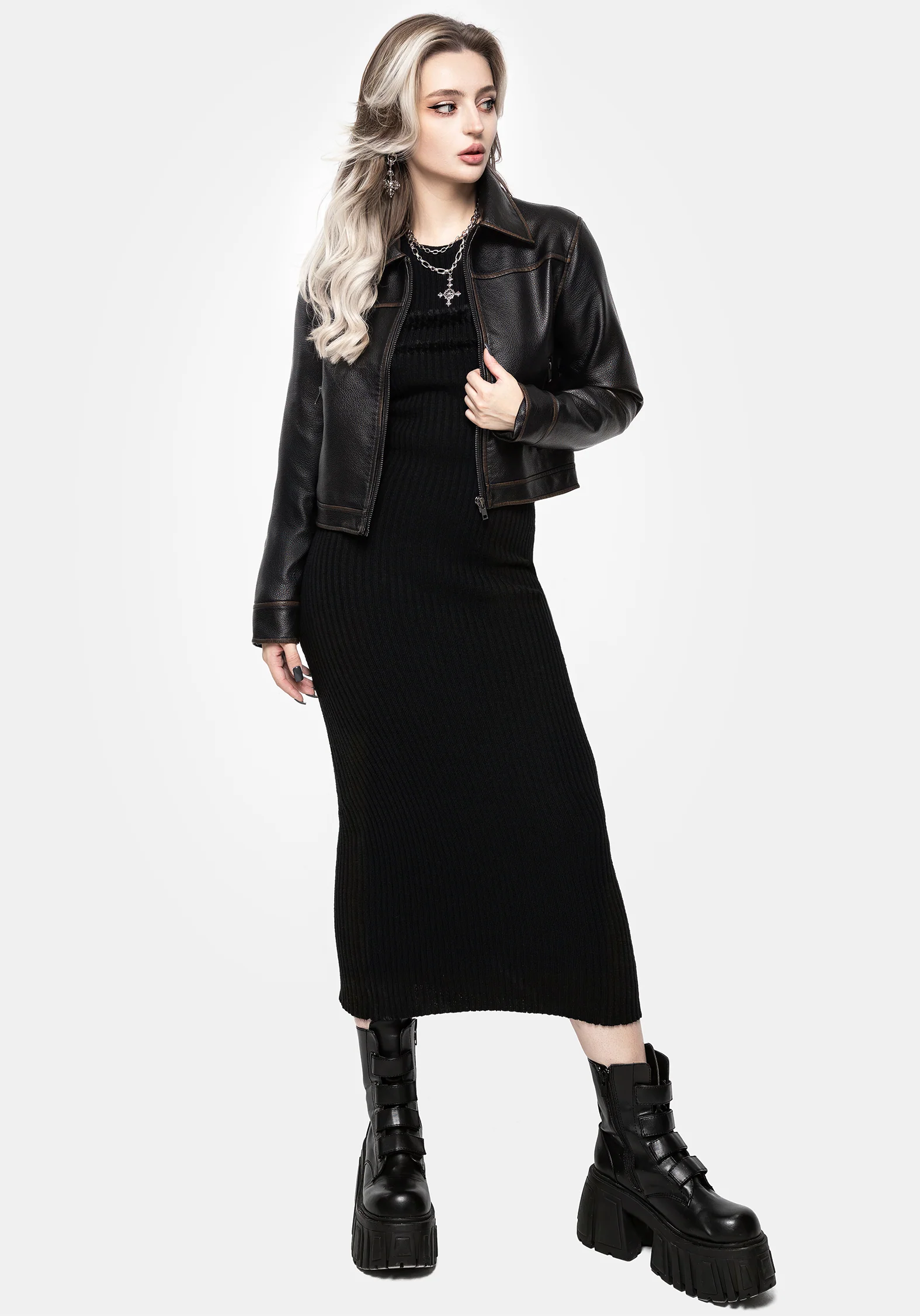 Typhon Stripe Knit Maxi Dress - Image 5