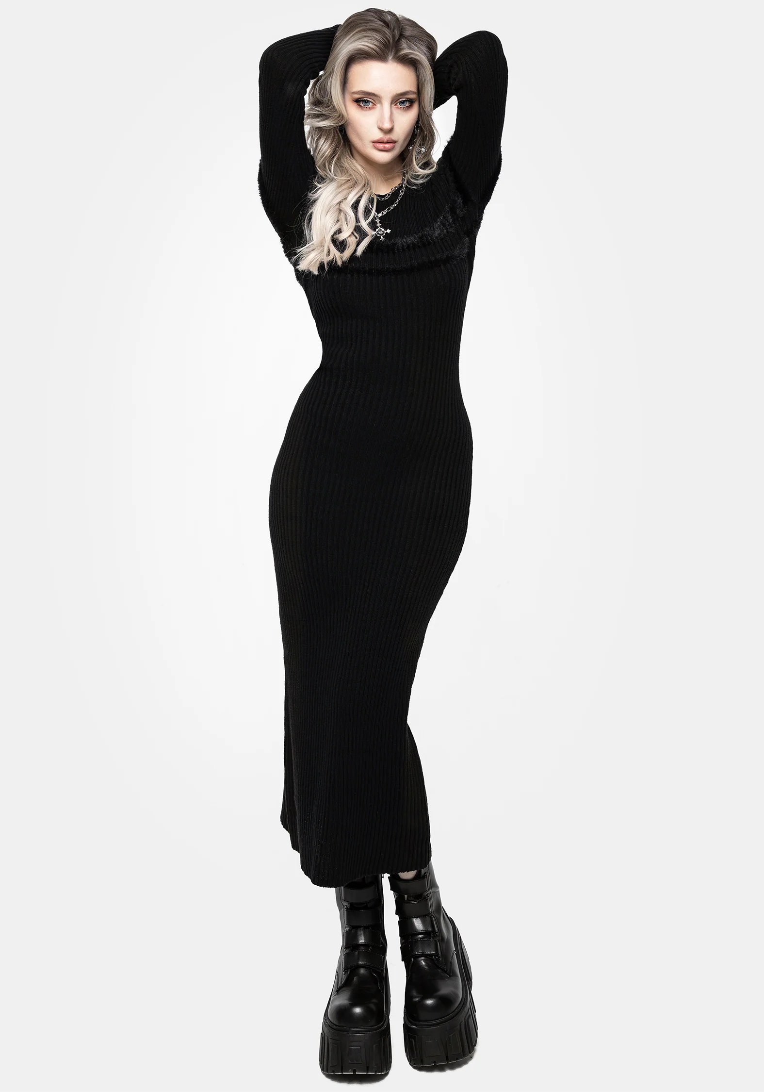 Typhon Stripe Knit Maxi Dress - Image 6
