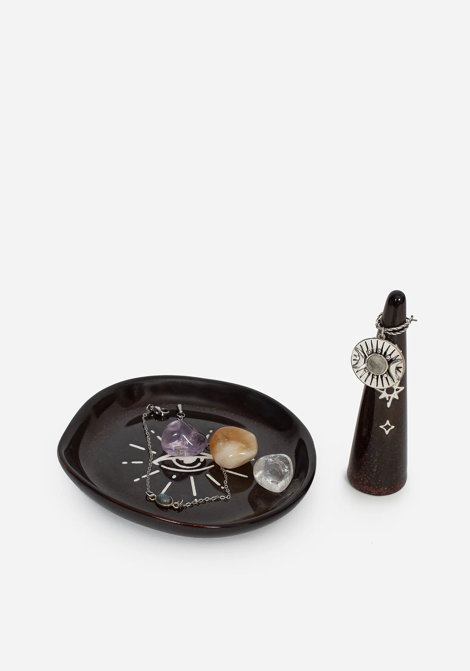 Ura Mystic Eye Trinket Tray and Ring Holder Set (2 Piece Set) - Image 4