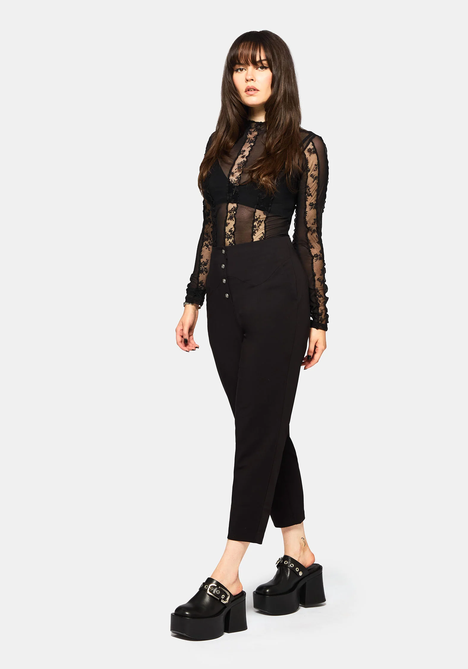 Venere Shaped Waistband Tapered Trouser - Image 5