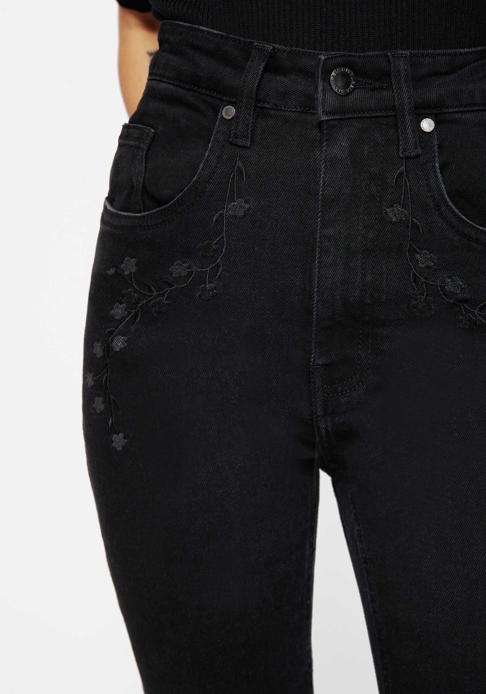 Vera Baby Boot Split Hem Flared Jeans - Image 2