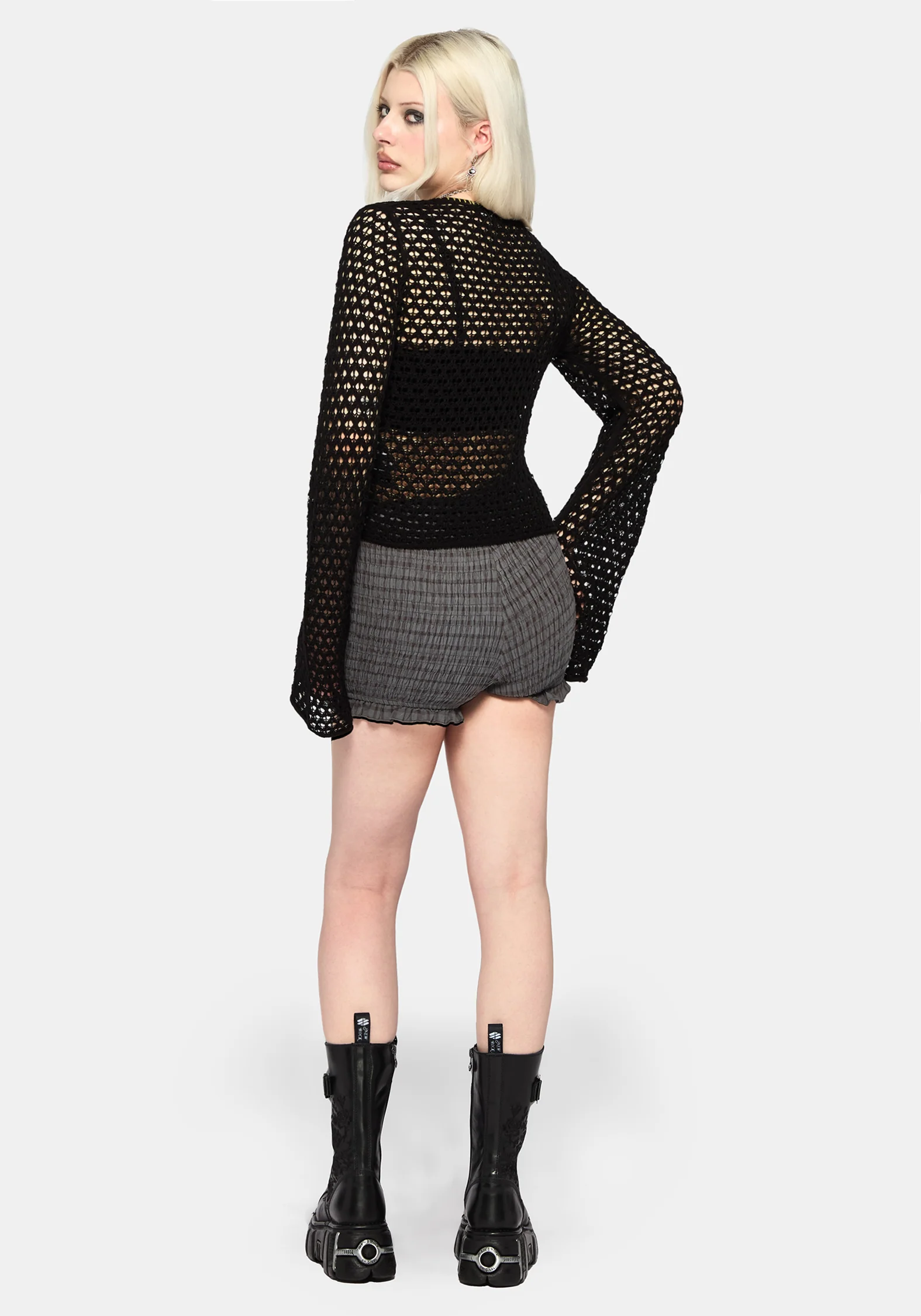 Vesa Blanket Stitch Long Sleeve Knit Top - Image 4