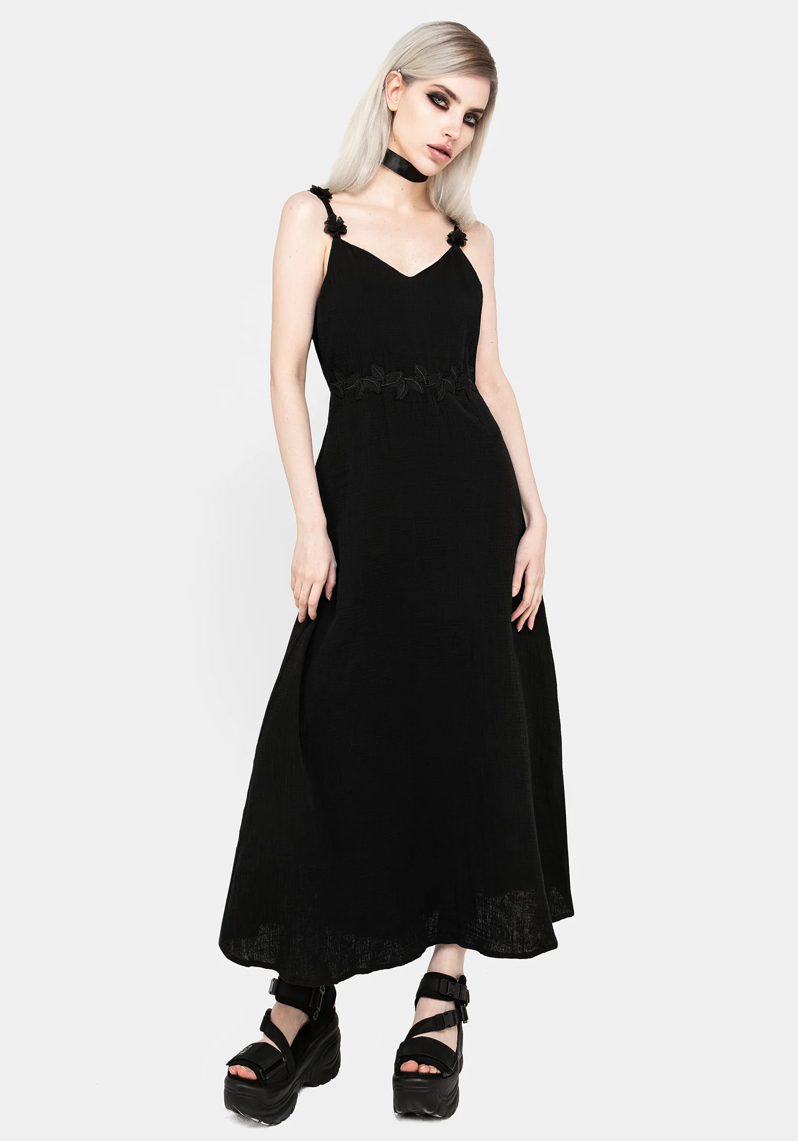 Vine V-Neck Maxi Dress - Image 4