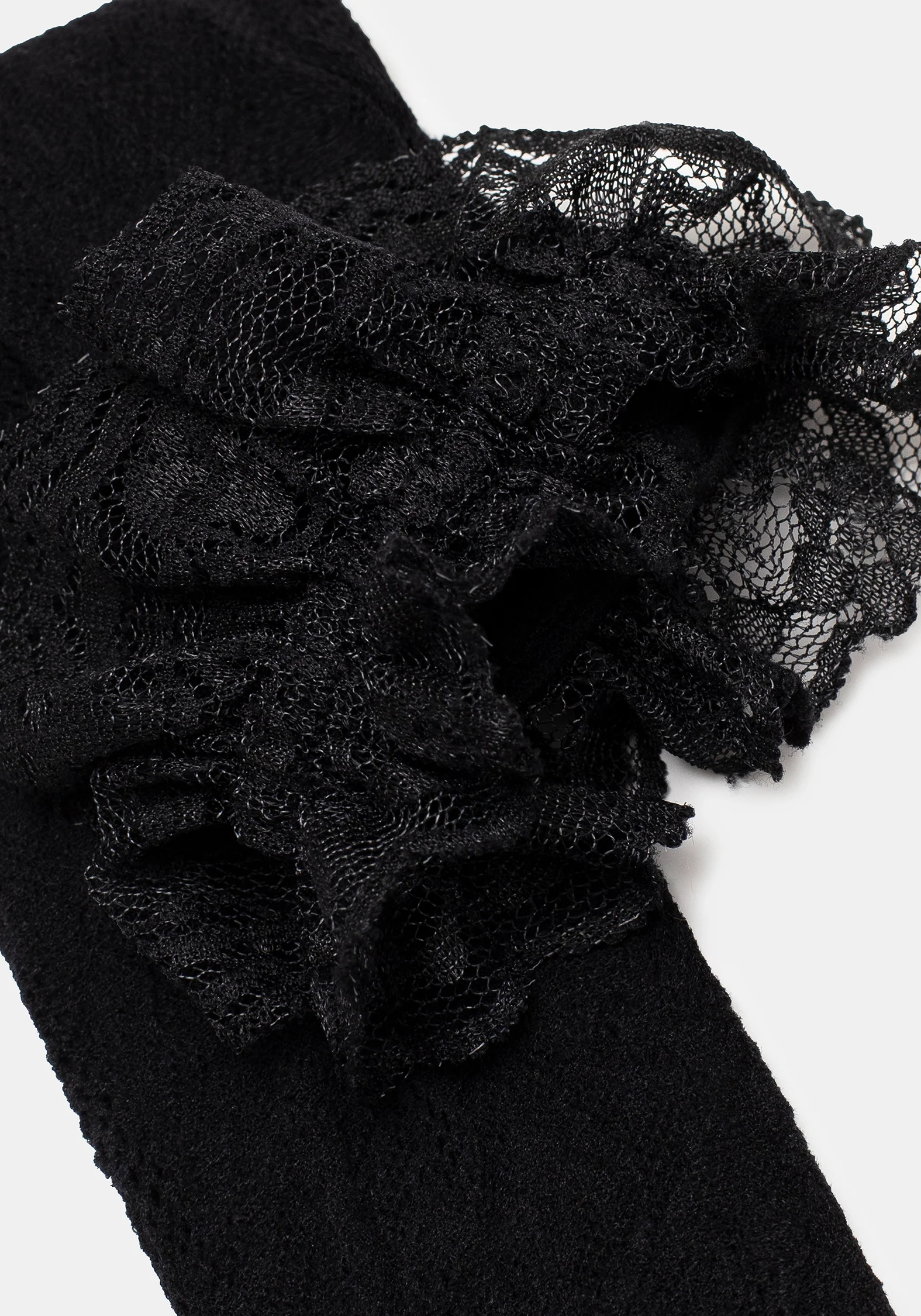 Wispin Lace Frill Socks - Black - Image 2