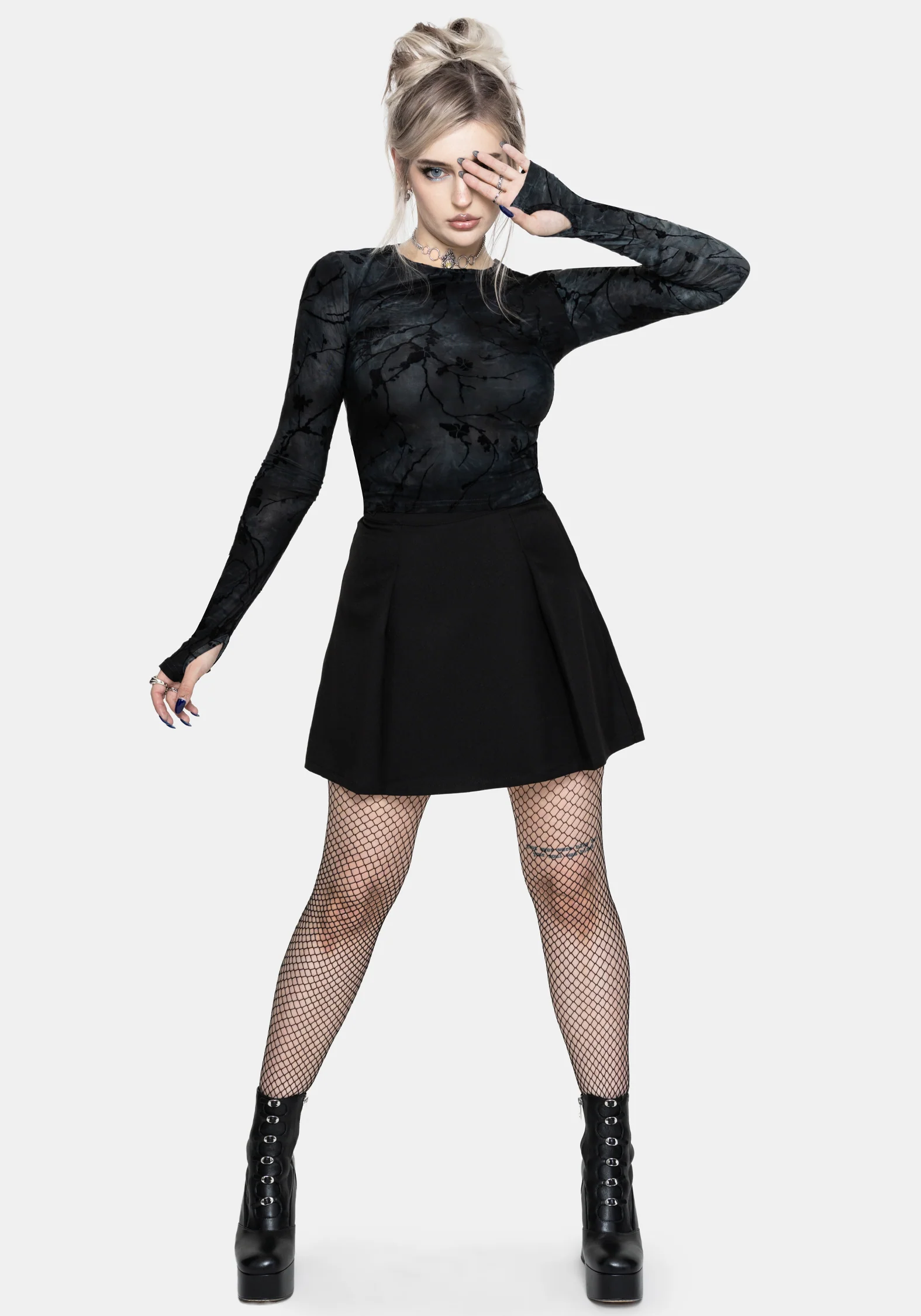 Wytchelm Long Sleeve Mesh Top - Image 4