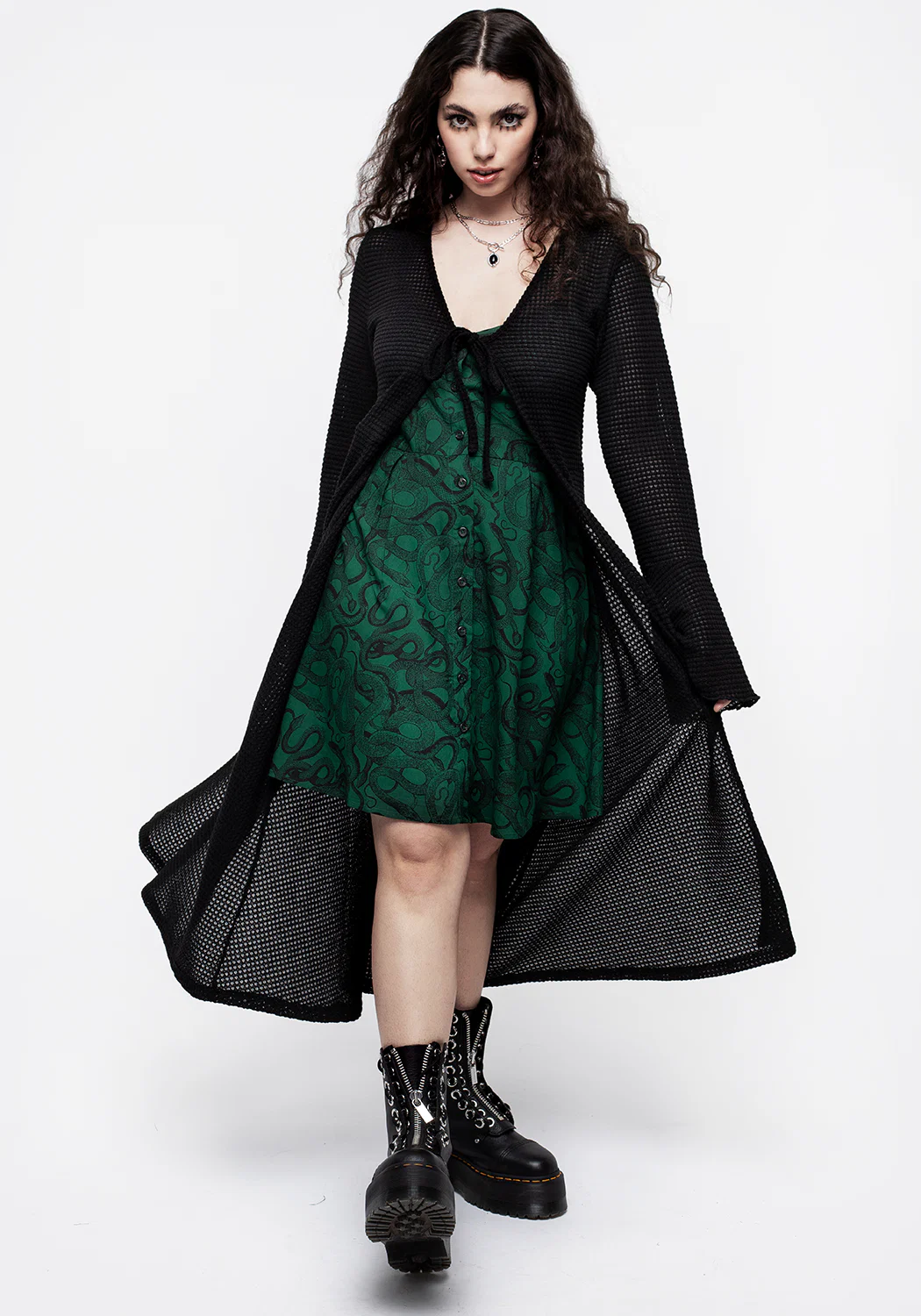 Xana Textured Tie Front Long Cardigan - Image 6