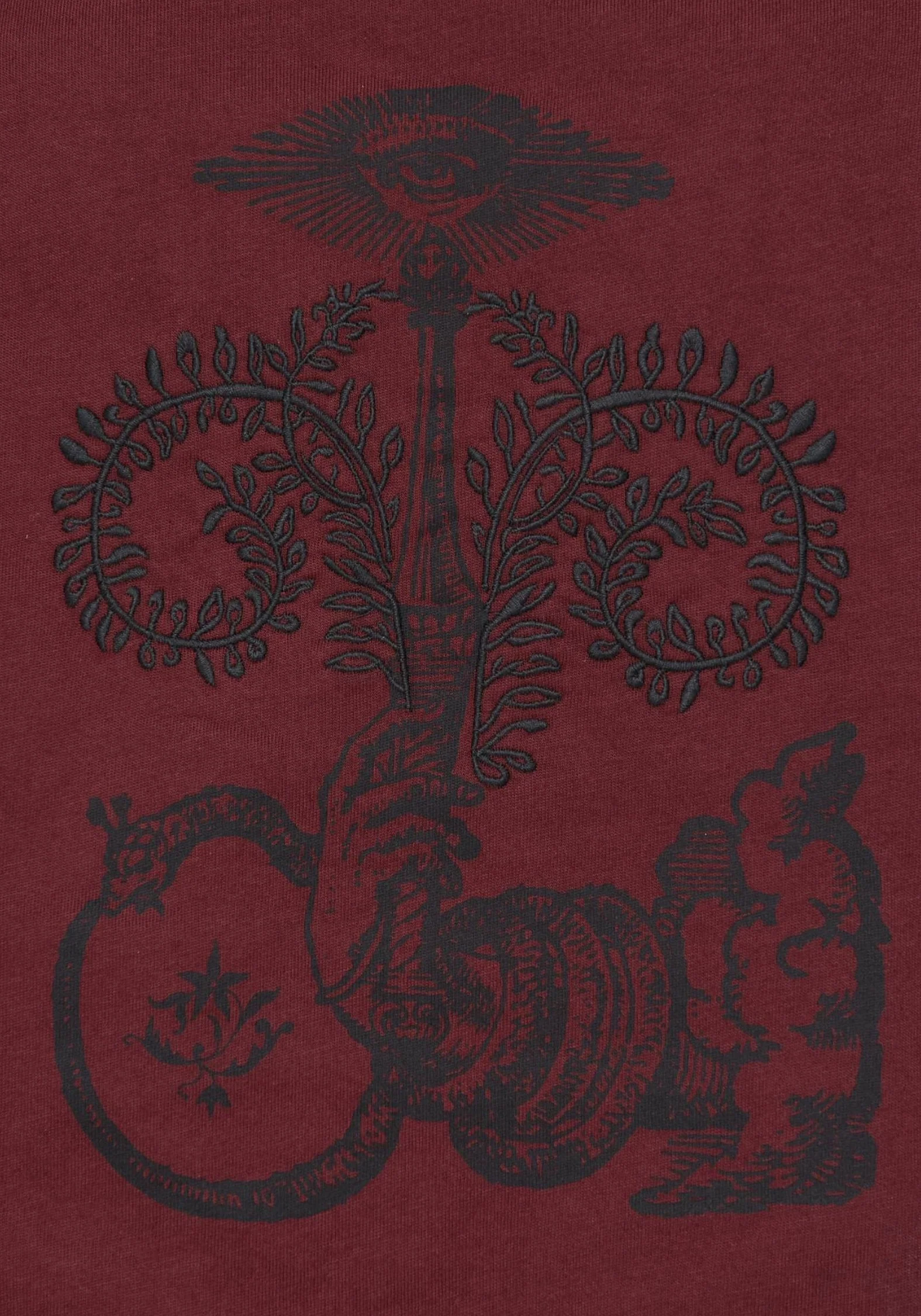 Xove Medieval Graphic Boxy Crop Cotton T-Shirt - Image 2