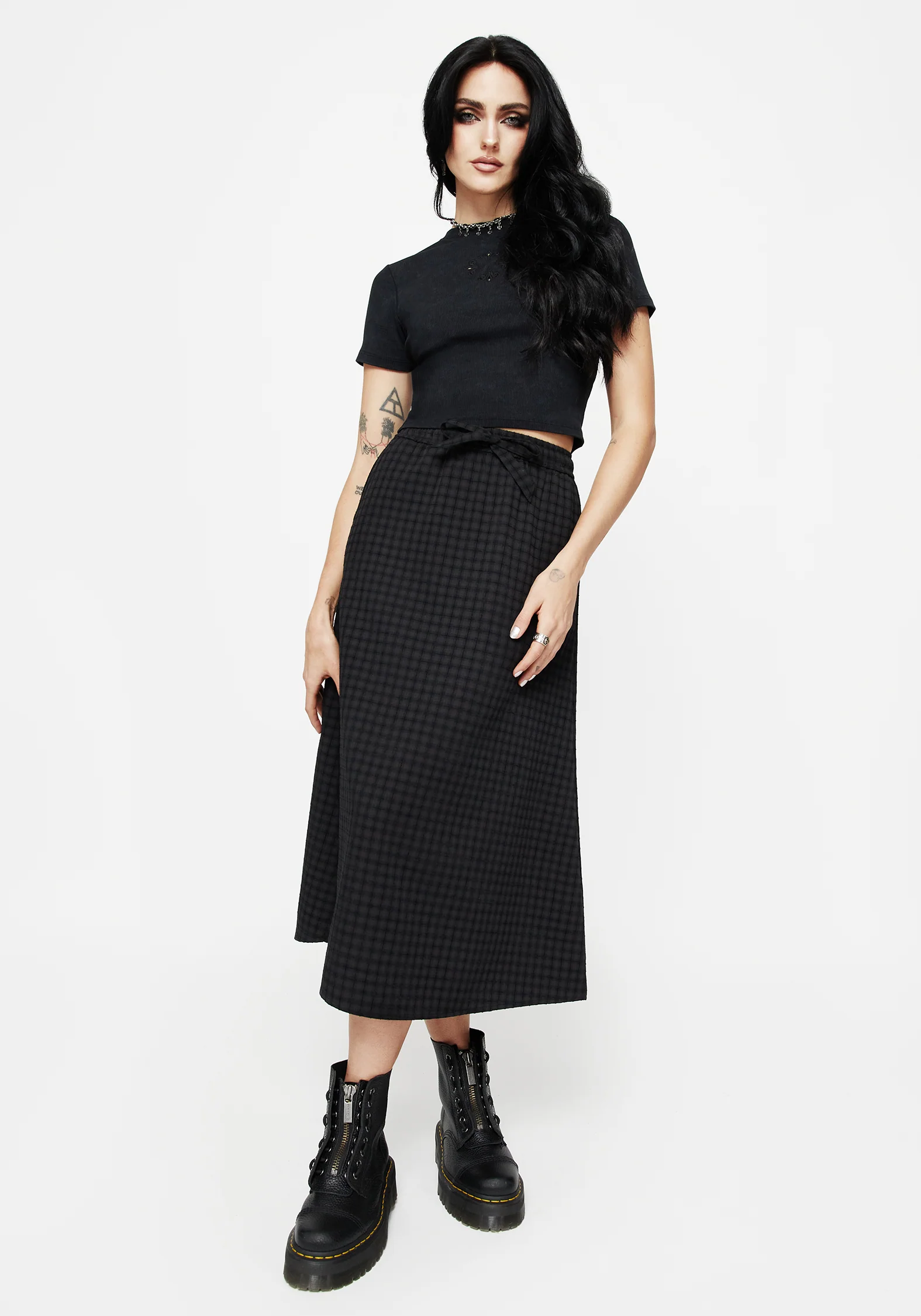 Ziggy Check Midi Skirt - Image 6